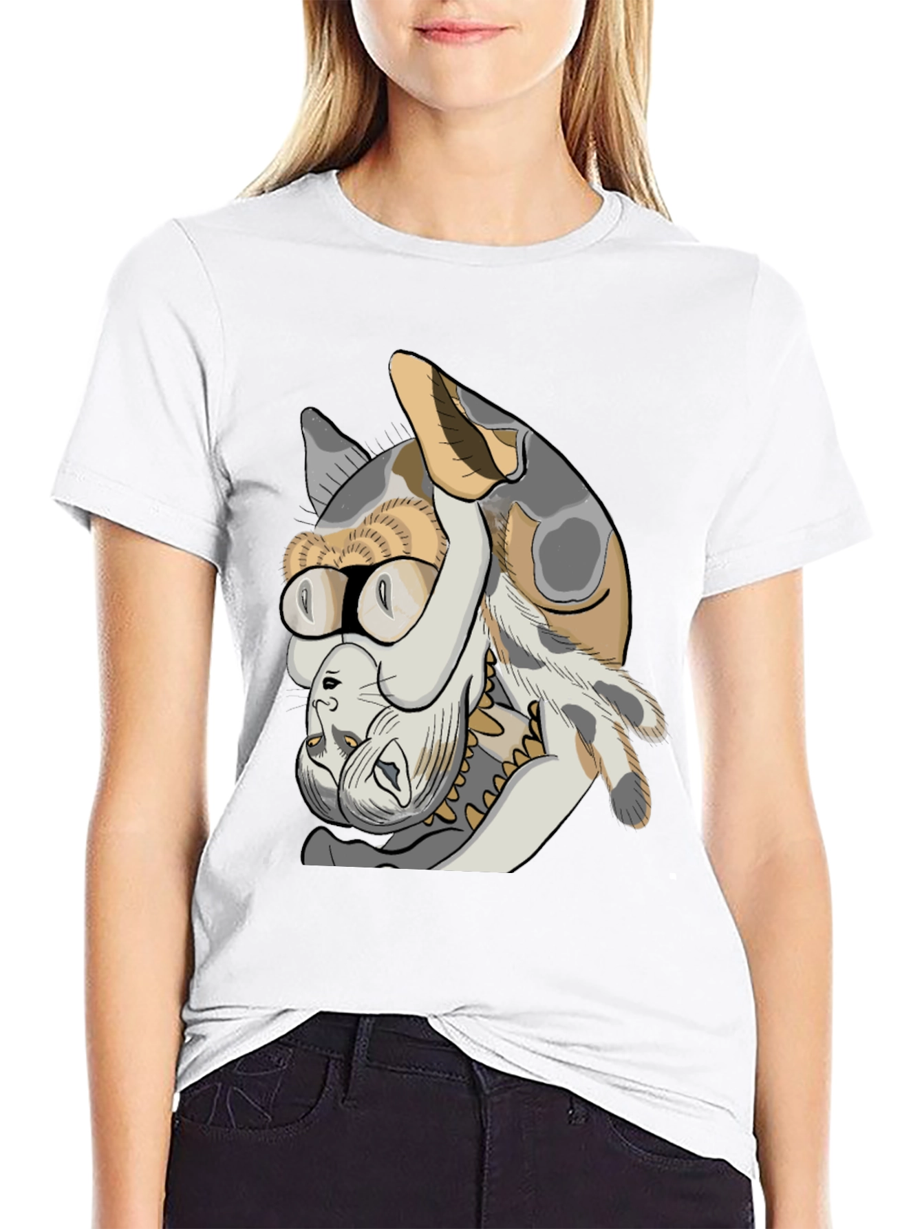 Cool Cat Graphic T-Shirt - Unisex Cotton Tee