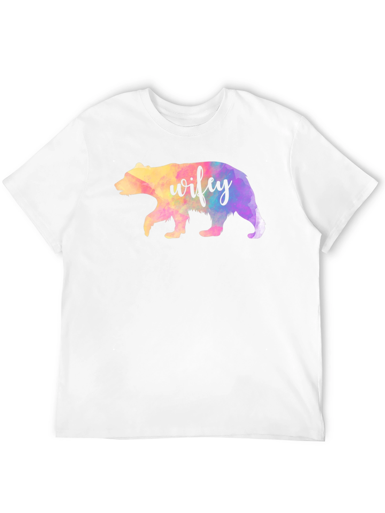 Wifey Bear Graphic Tee - Black