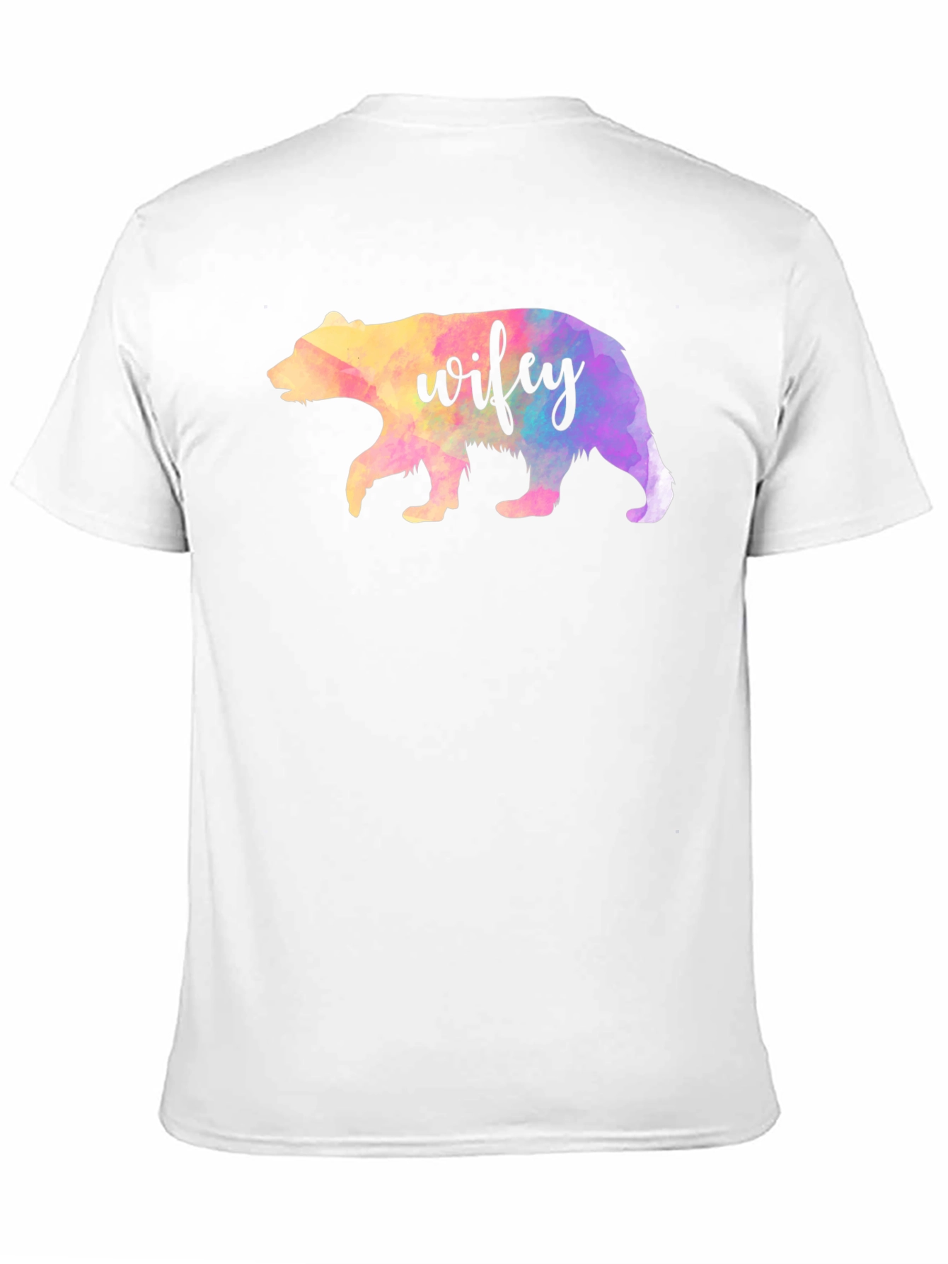 Wifey Bear Graphic Tee - Black