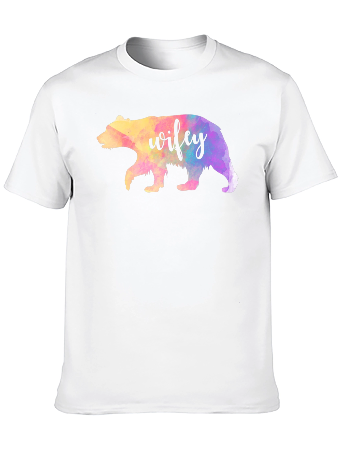 Wifey Bear Graphic Tee - Black
