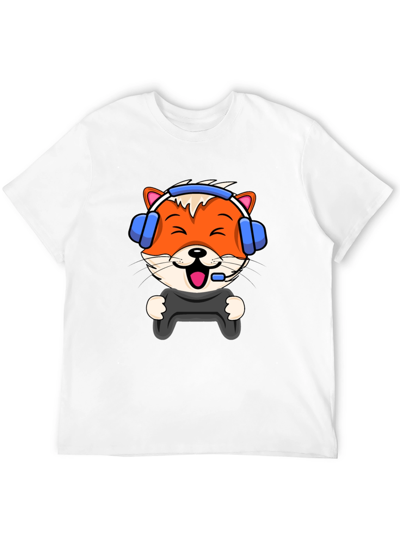 Gamer Fox Graphic Tee - Cool Comfort
