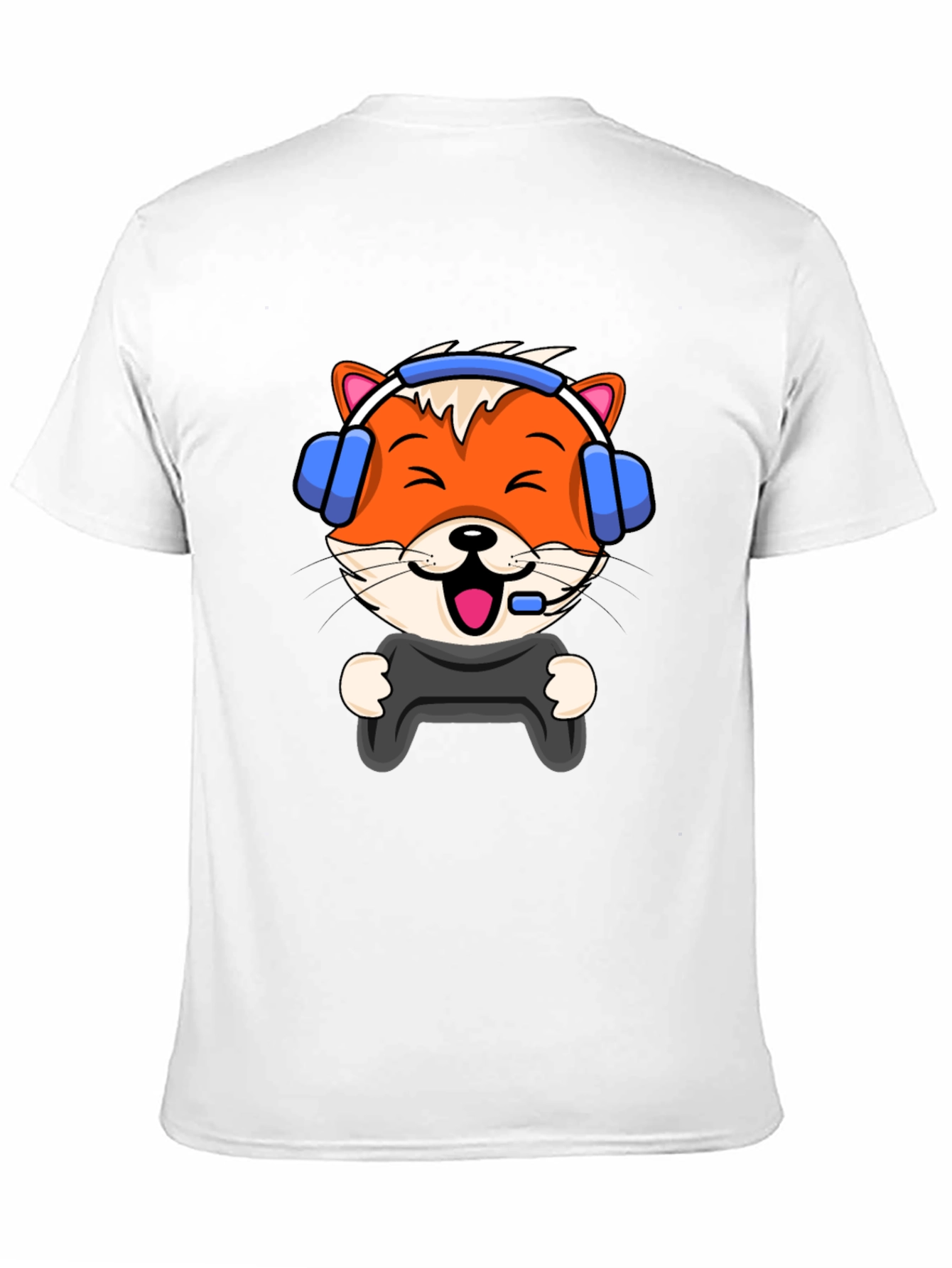 Gamer Fox Graphic Tee - Cool Comfort