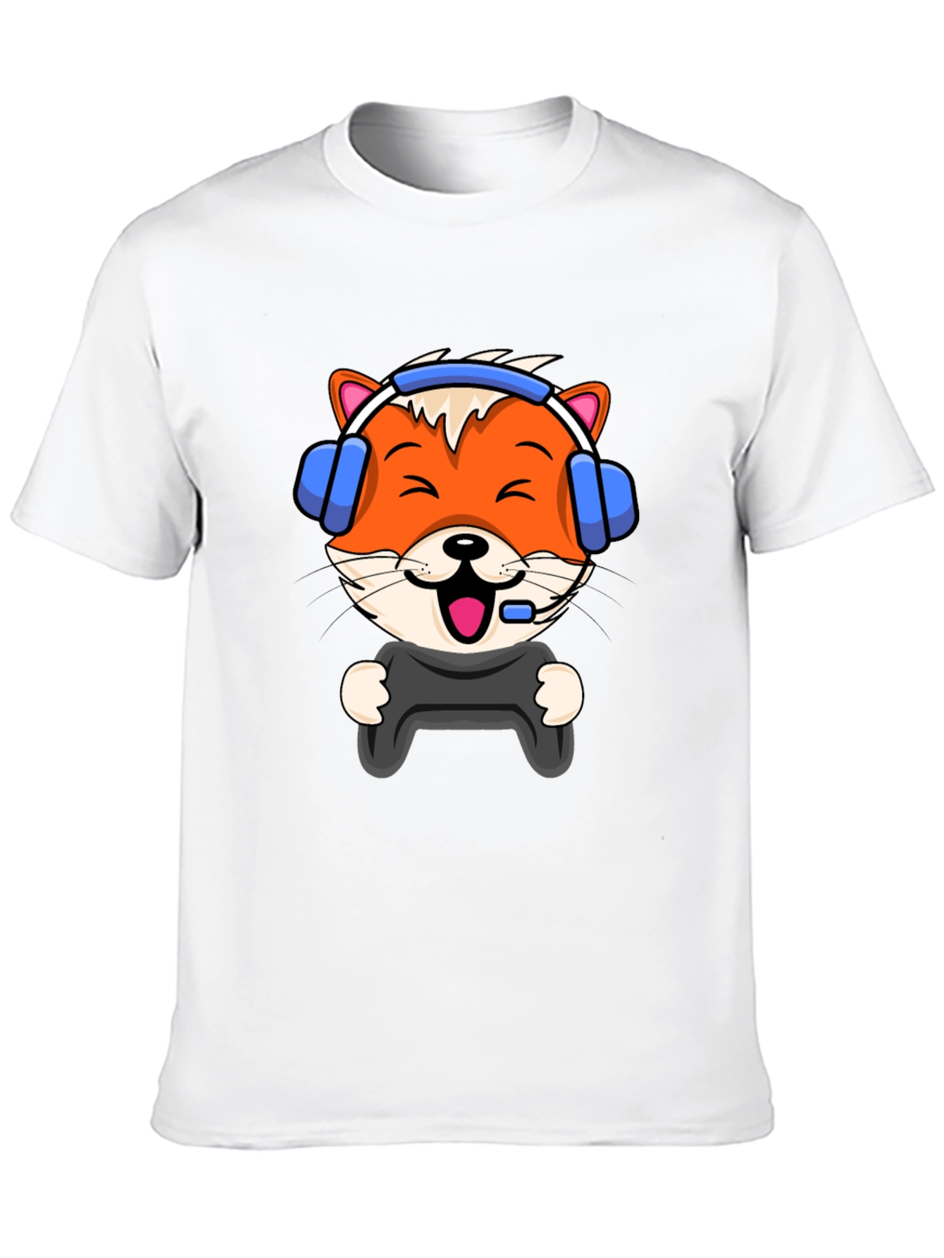 Gamer Fox Graphic Tee - Cool Comfort