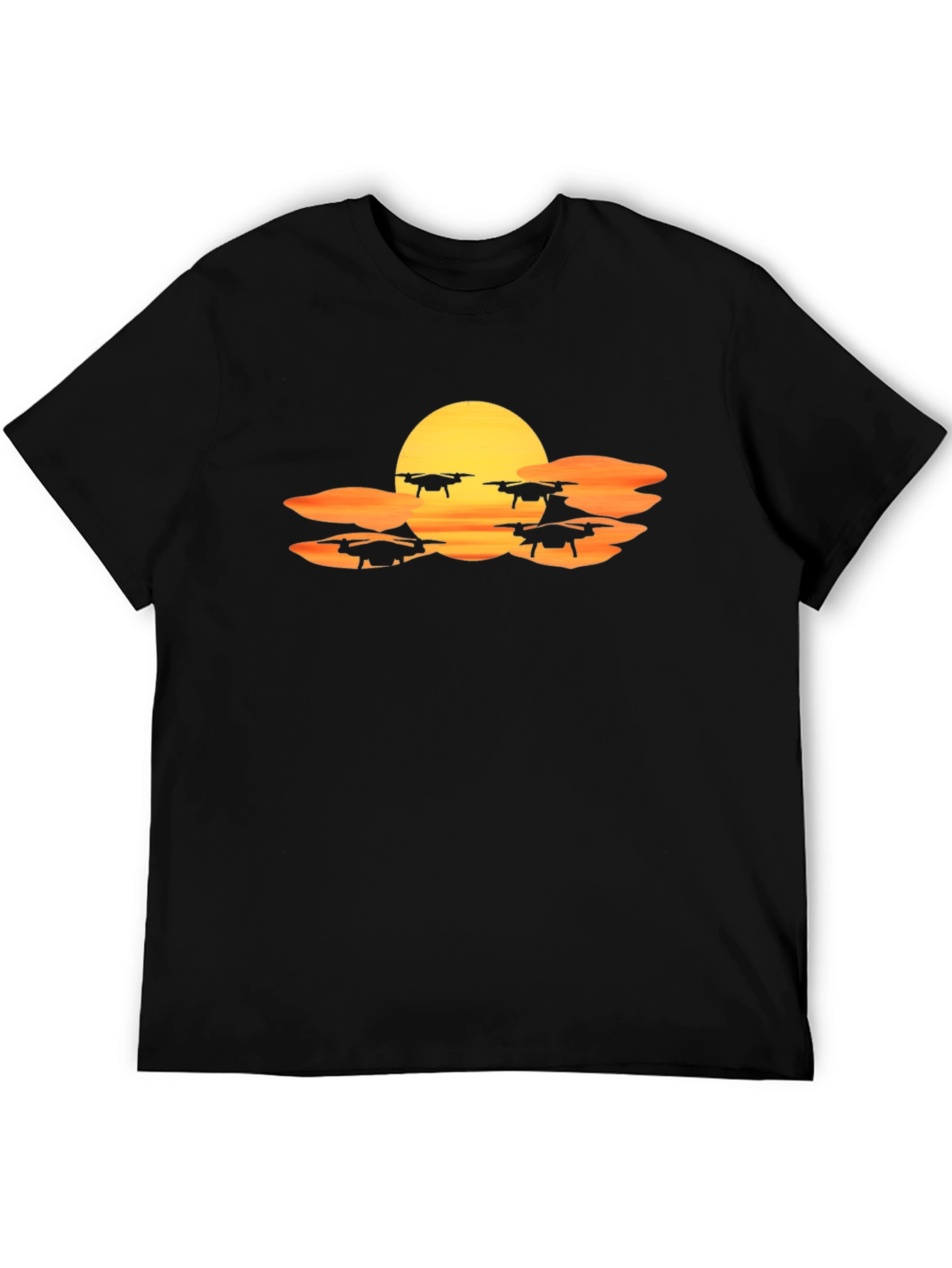 Drone Sunset T-Shirt - Fly High in Style!