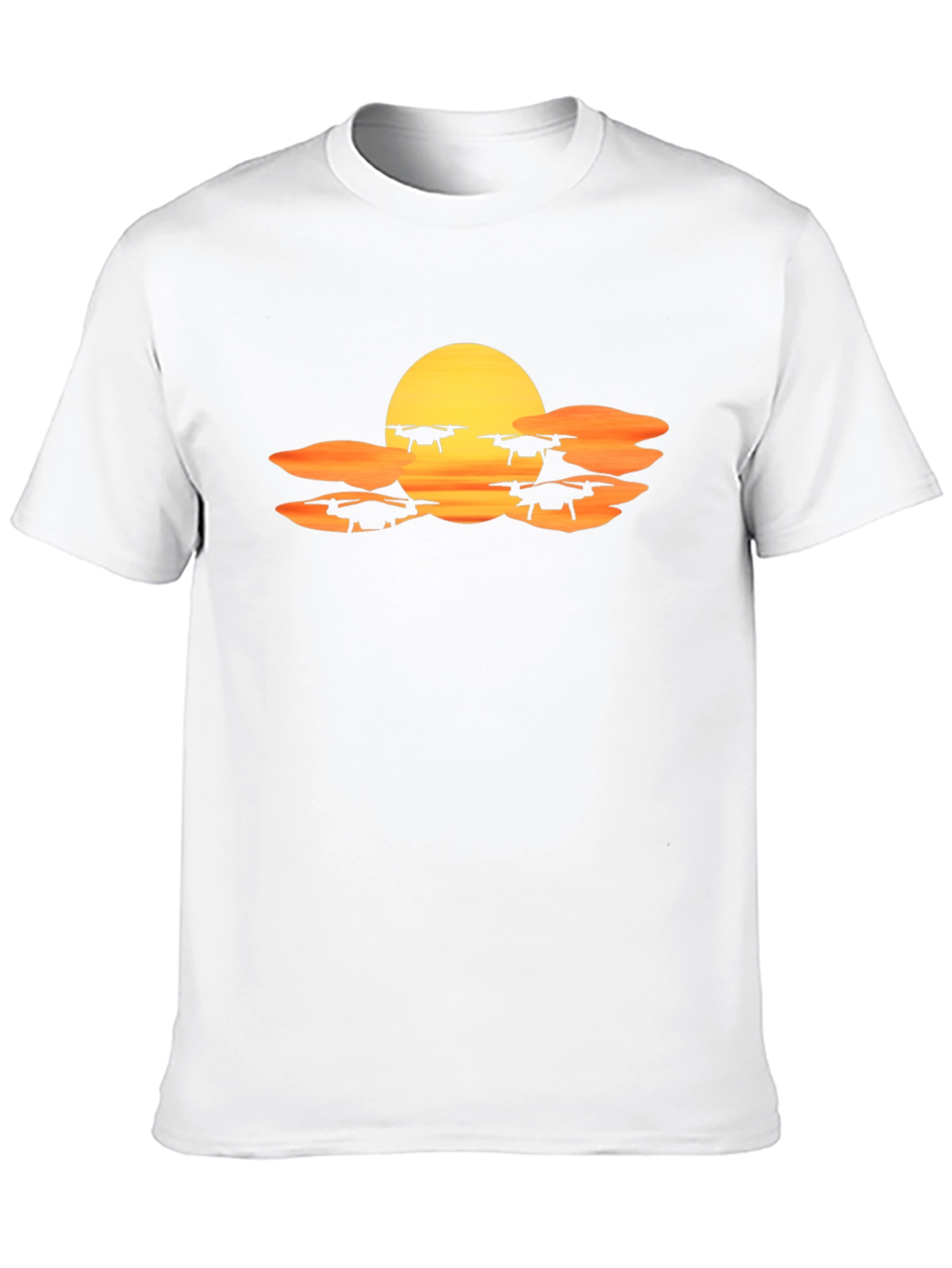 Drone Sunset T-Shirt - Fly High in Style!