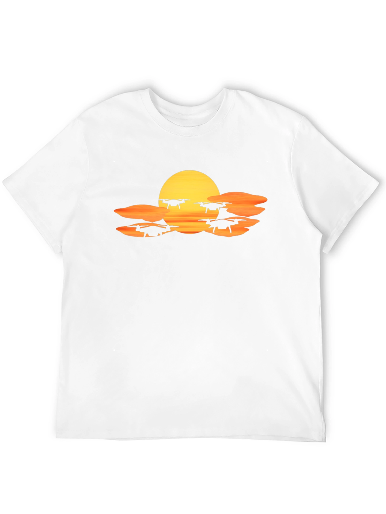 Drone Sunset T-Shirt - Fly High in Style!
