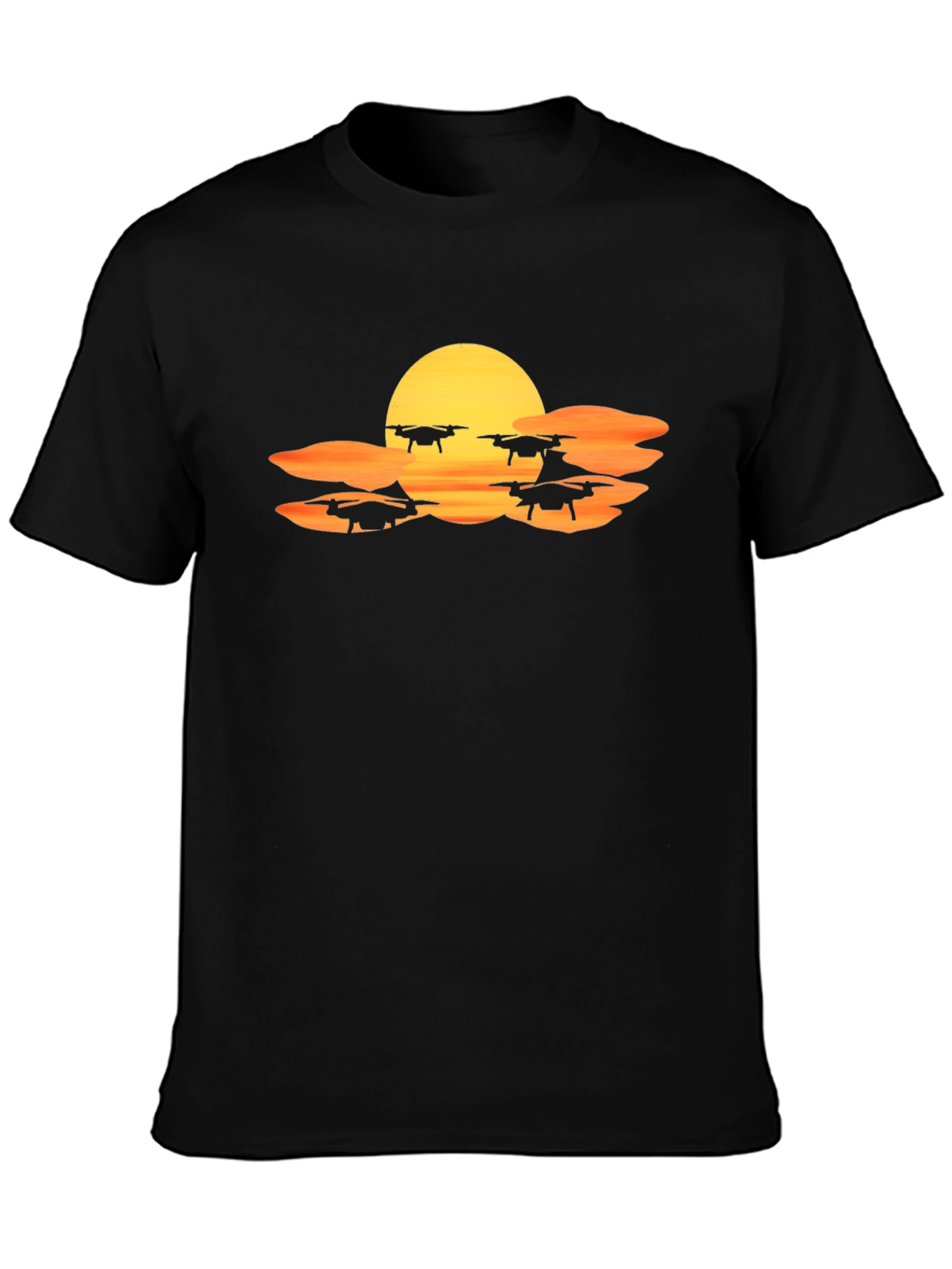 Drone Sunset T-Shirt - Fly High in Style!