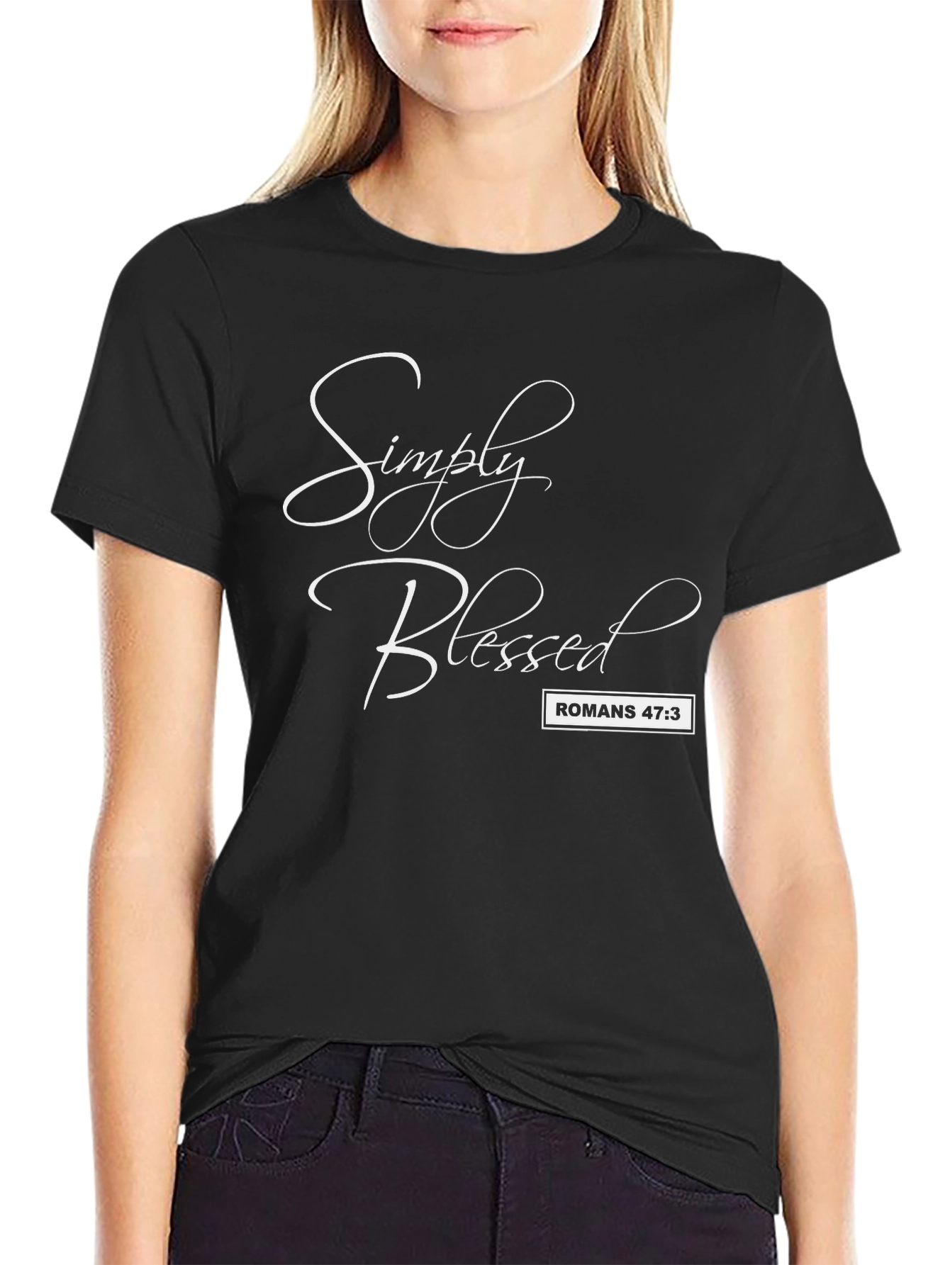 Simply Blessed Black T-Shirt