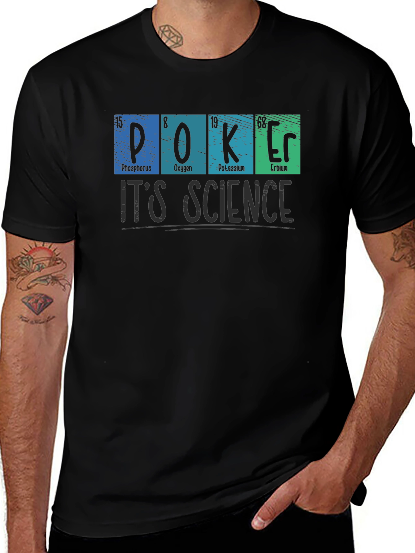 Poker is Science Graphic T-Shirt