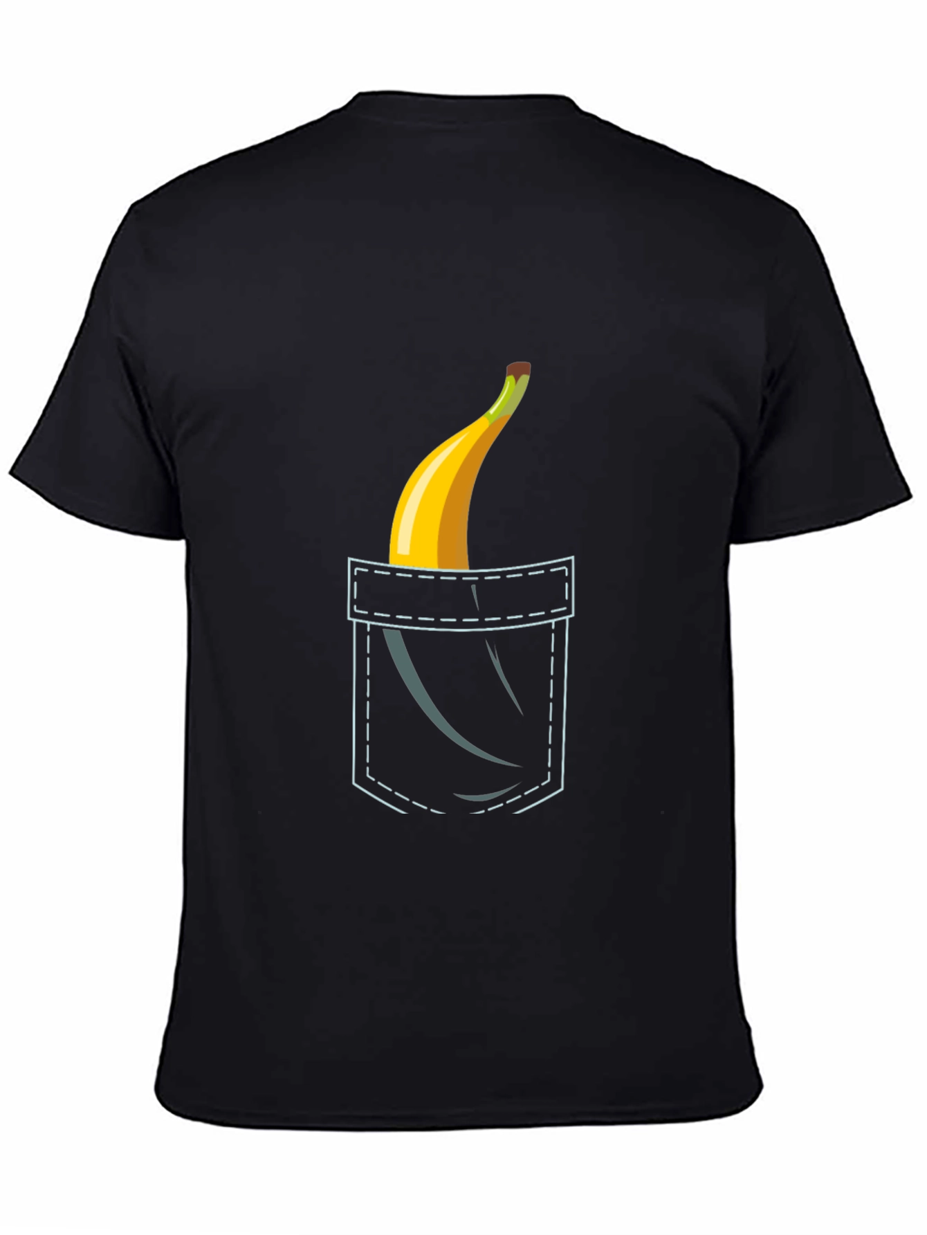 Banana Pocket Graphic Tee - Funny Novelty Shirt