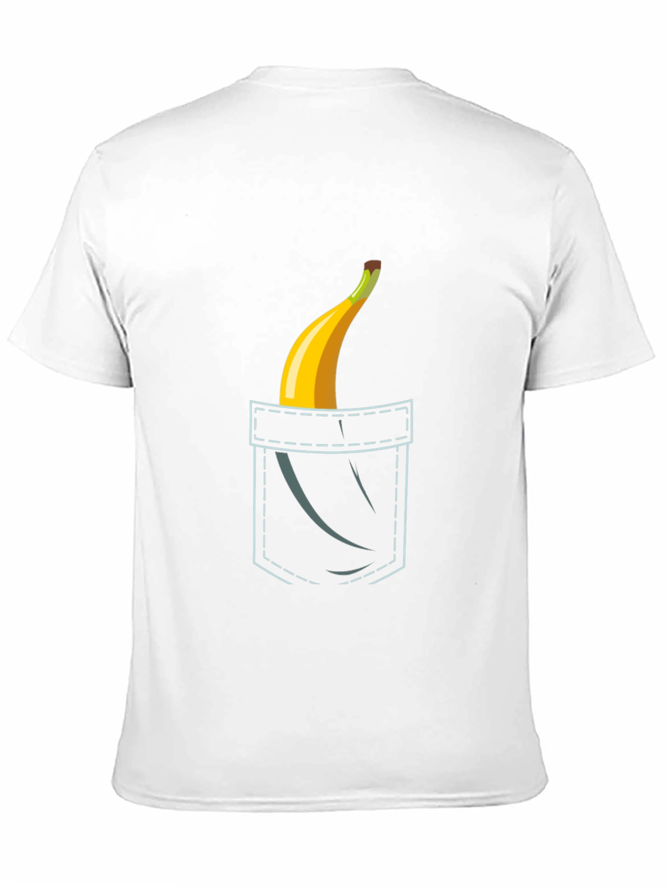 Banana Pocket Graphic Tee - Funny Novelty Shirt