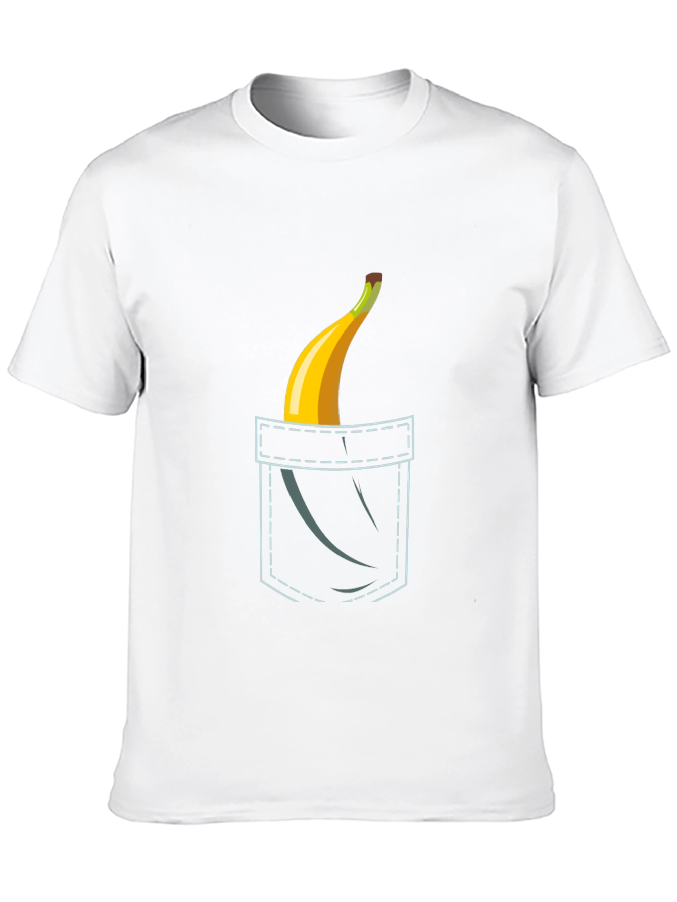 Banana Pocket Graphic Tee - Funny Novelty Shirt
