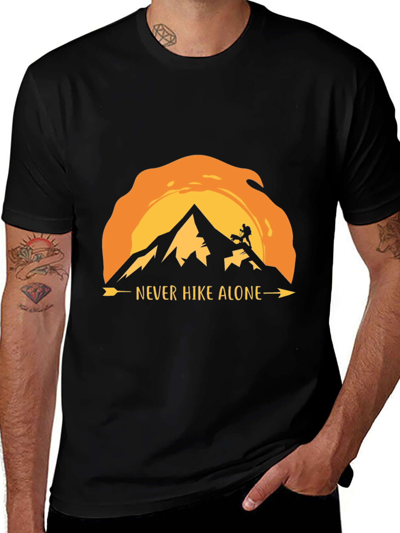 Never Hike Alone Graphic T-Shirt