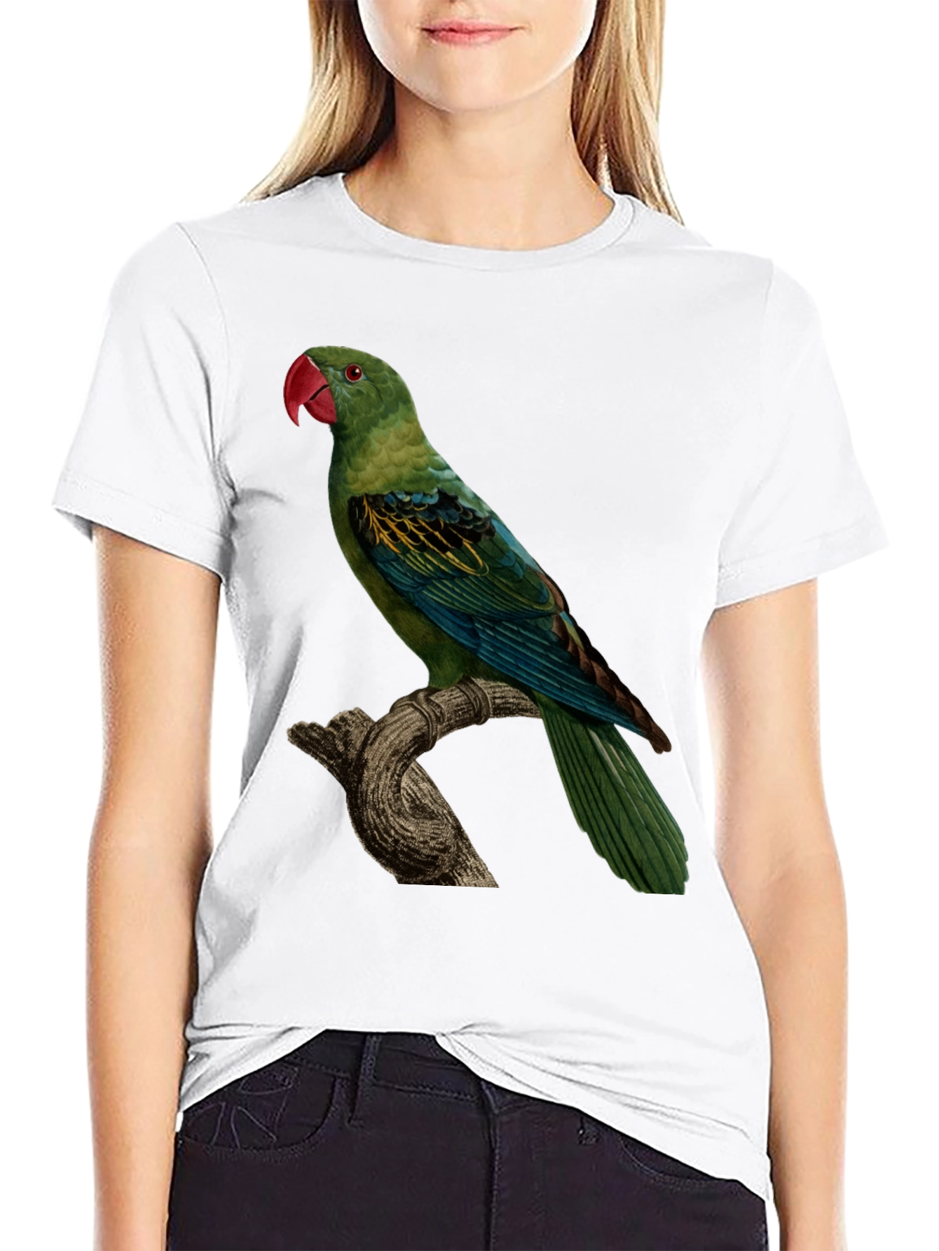 Parrot Graphic Tee - Unique Bird Design