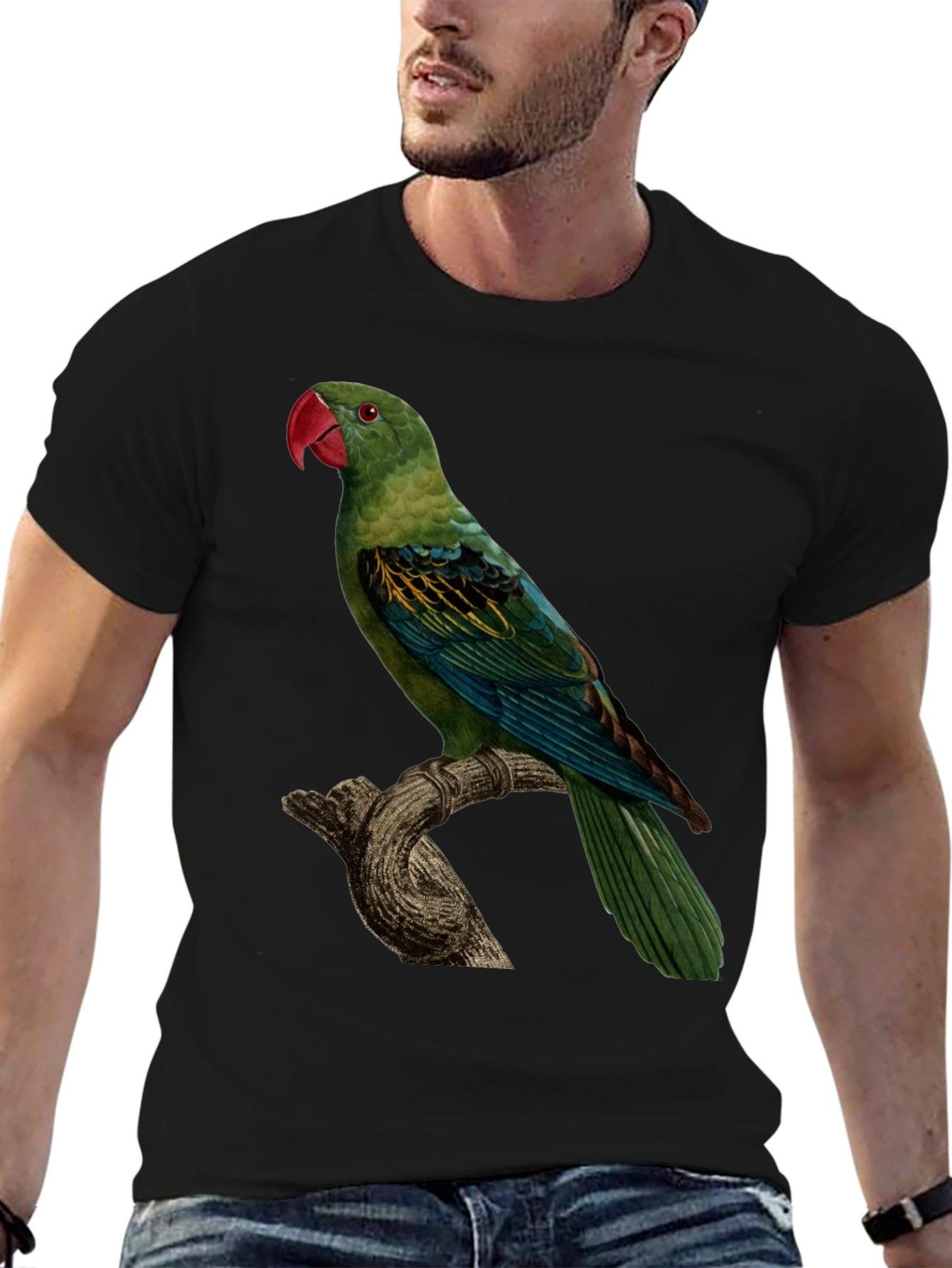 Parrot Graphic Tee - Unique Bird Design