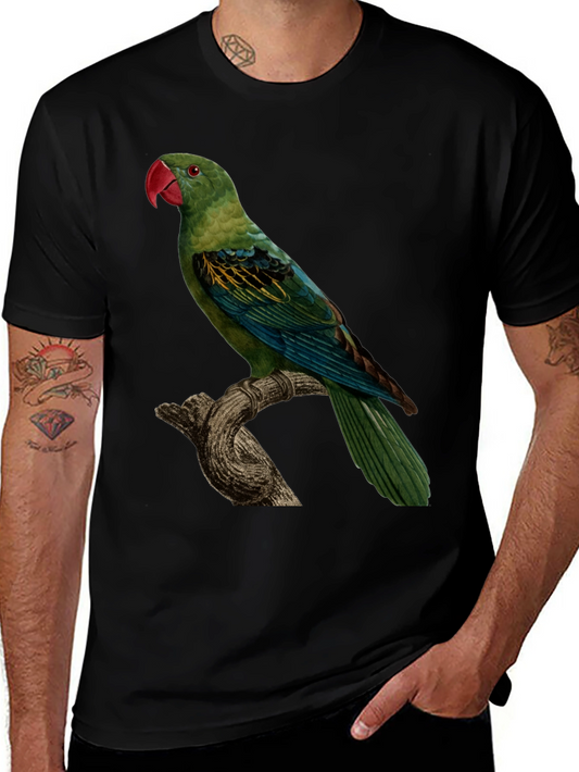 Parrot Graphic Tee - Unique Bird Design
