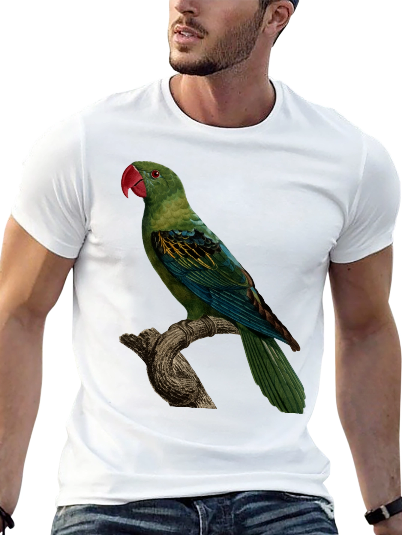 Parrot Graphic Tee - Unique Bird Design