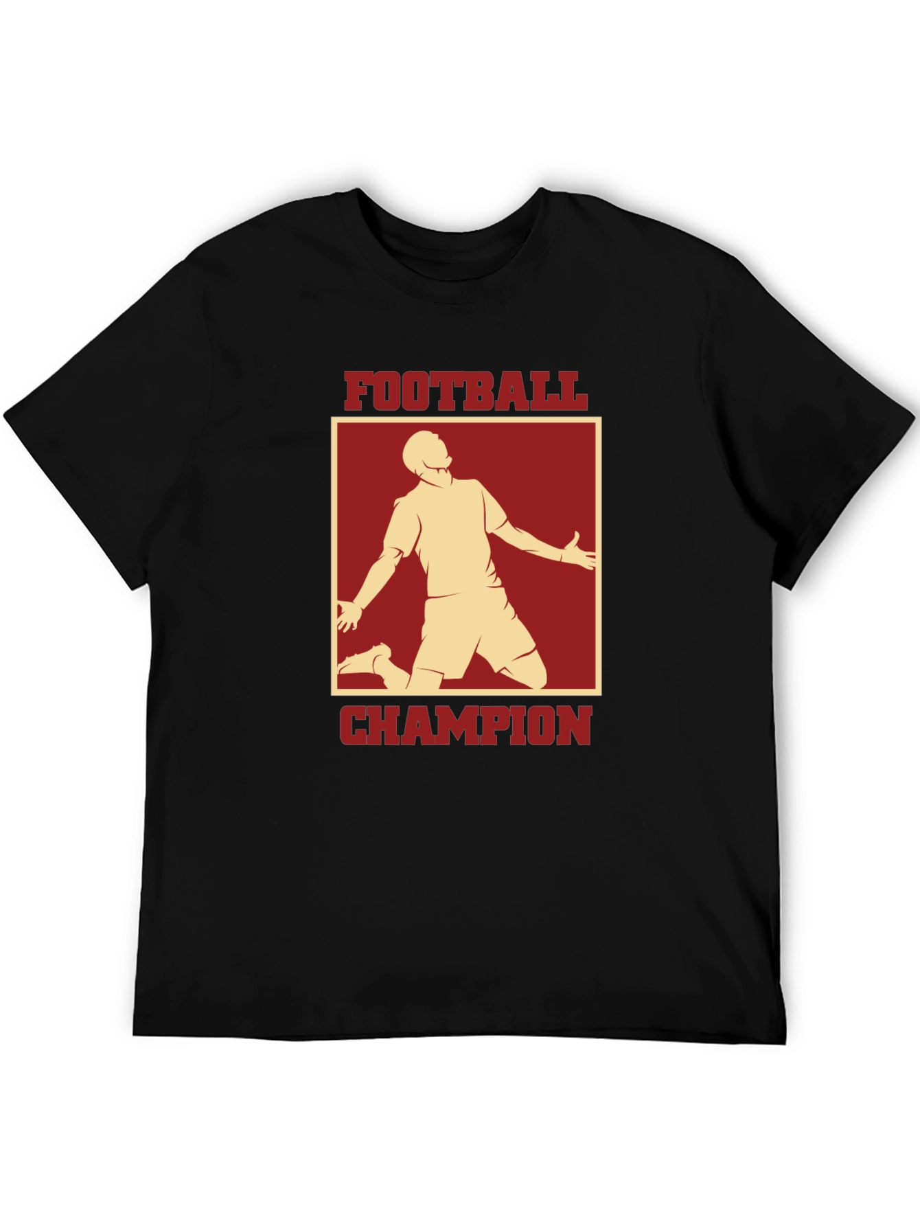 Football Champion Graphic Tee - Black
