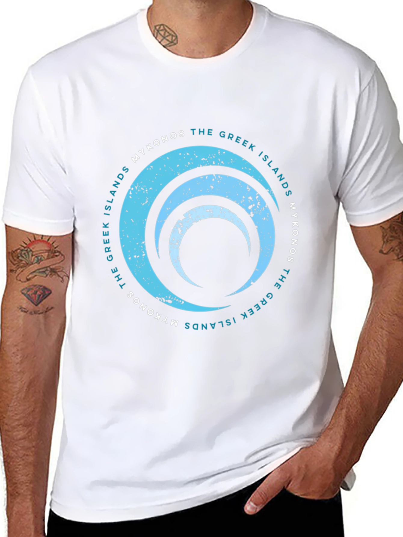 Mykonos Greek Islands Graphic T-Shirt