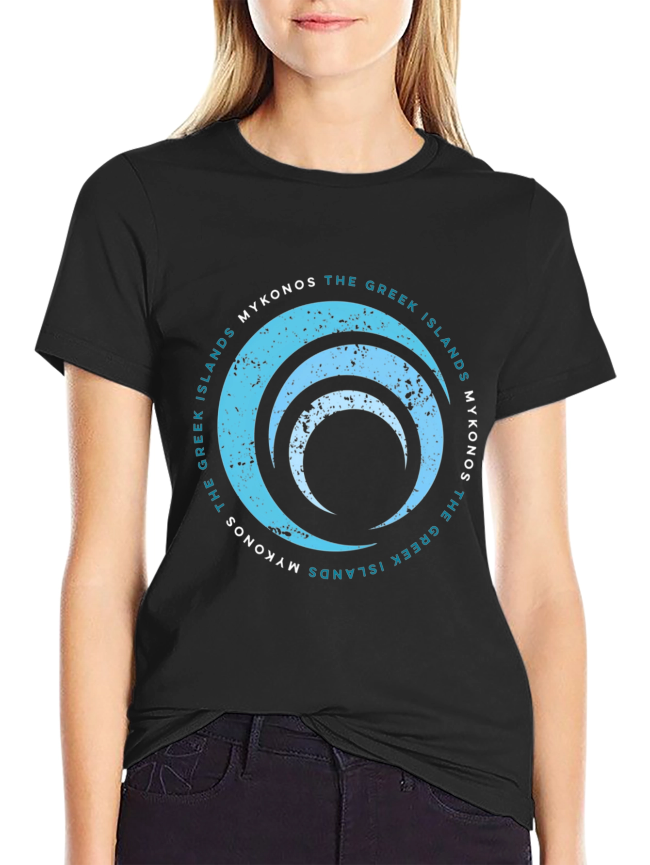 Mykonos Greek Islands Graphic T-Shirt