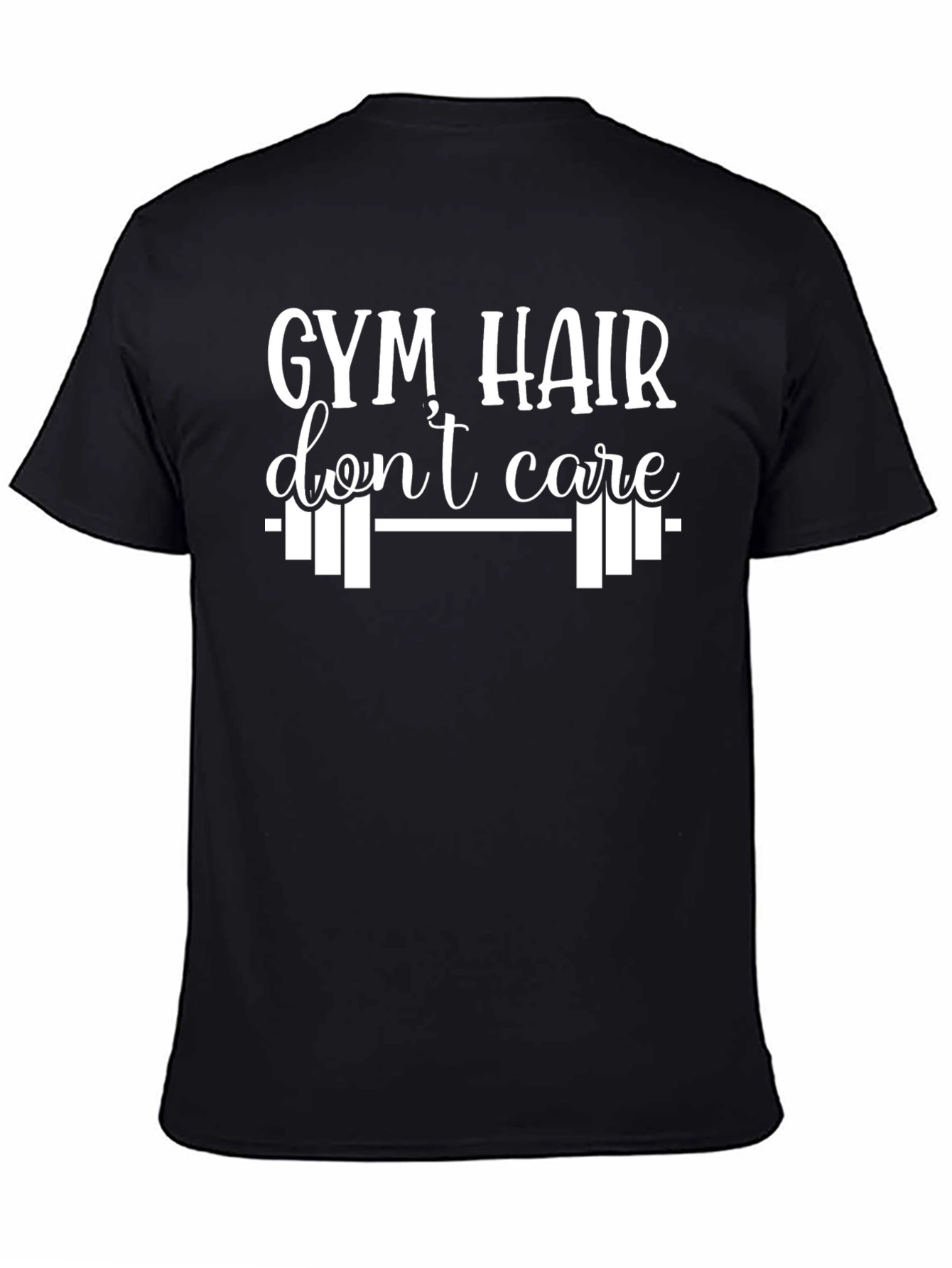 Gym Hair Dont Care Black T-Shirt