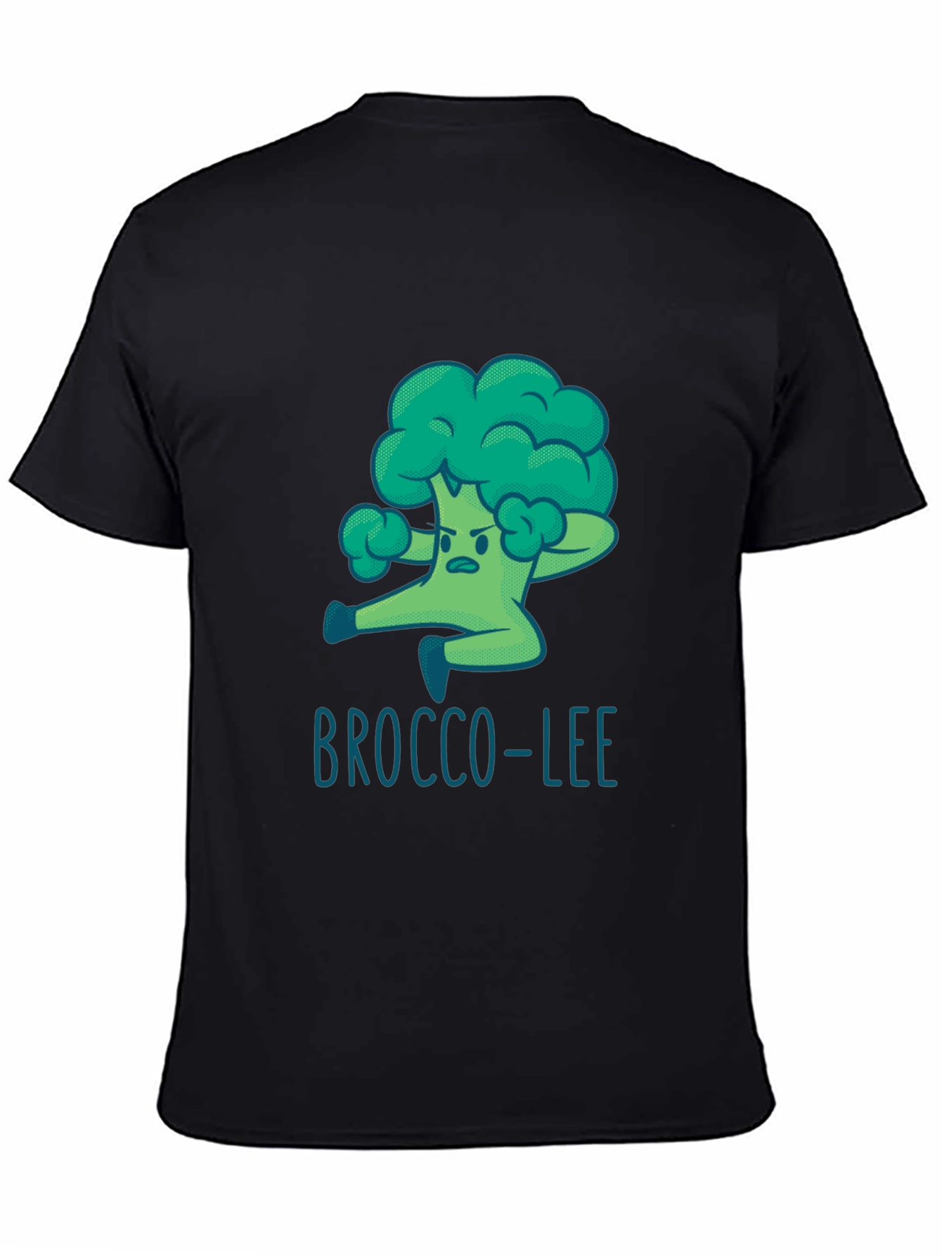 Brocco-Lee T-Shirt - Funny Cartoon Broccoli Martial Arts Tee