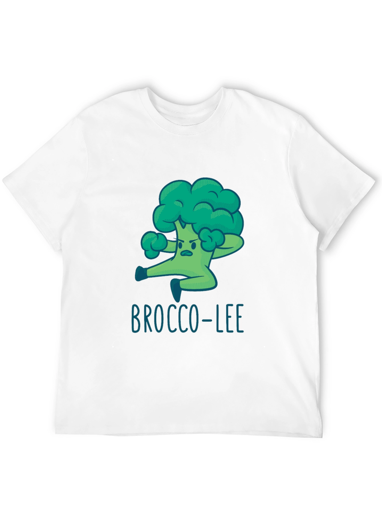 Brocco-Lee T-Shirt - Funny Cartoon Broccoli Martial Arts Tee