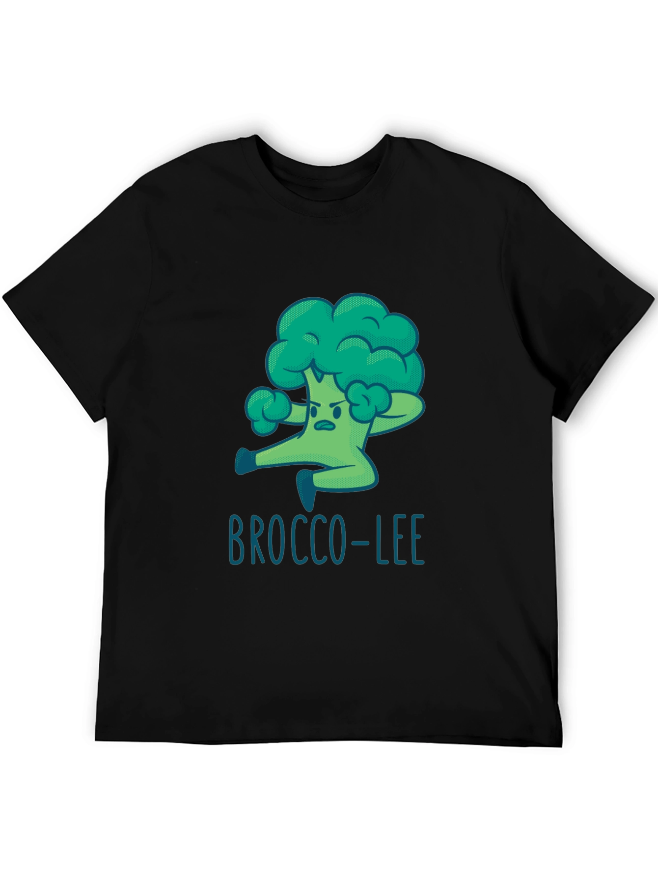 Brocco-Lee T-Shirt - Funny Cartoon Broccoli Martial Arts Tee