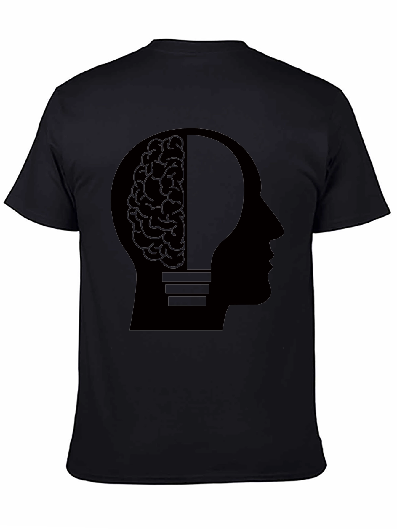 Brainy Idea T-Shirt - Black Creative Mind Tee