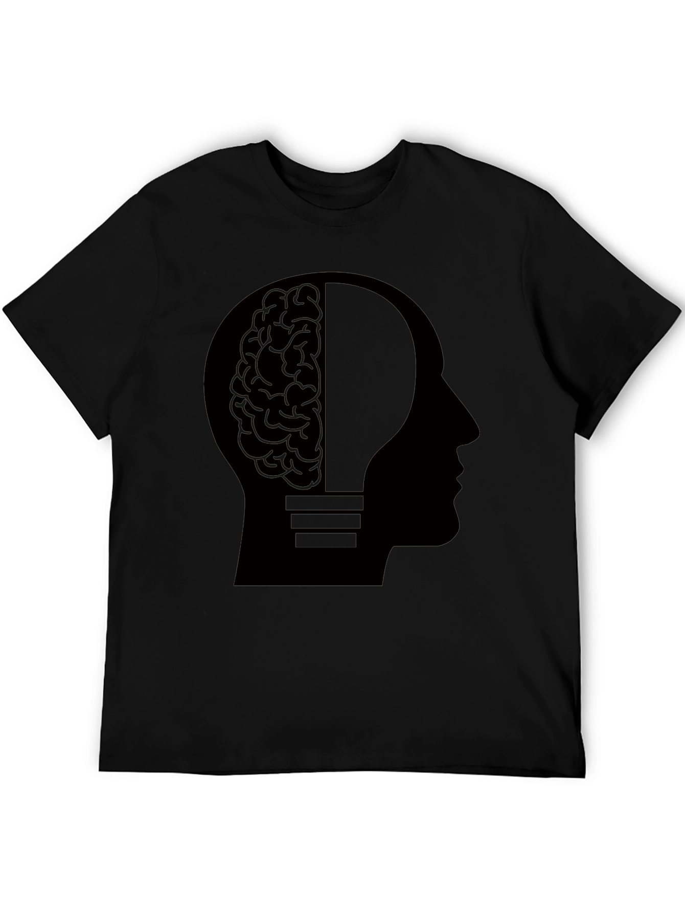 Brainy Idea T-Shirt - Black Creative Mind Tee