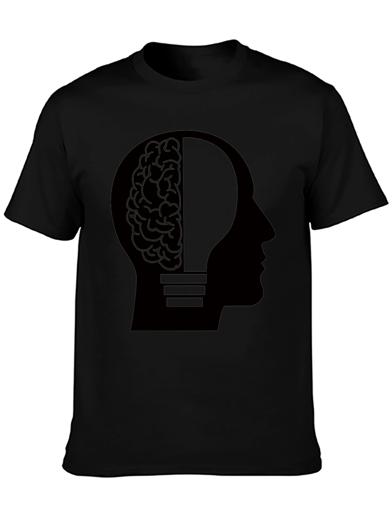 Brainy Idea T-Shirt - Black Creative Mind Tee