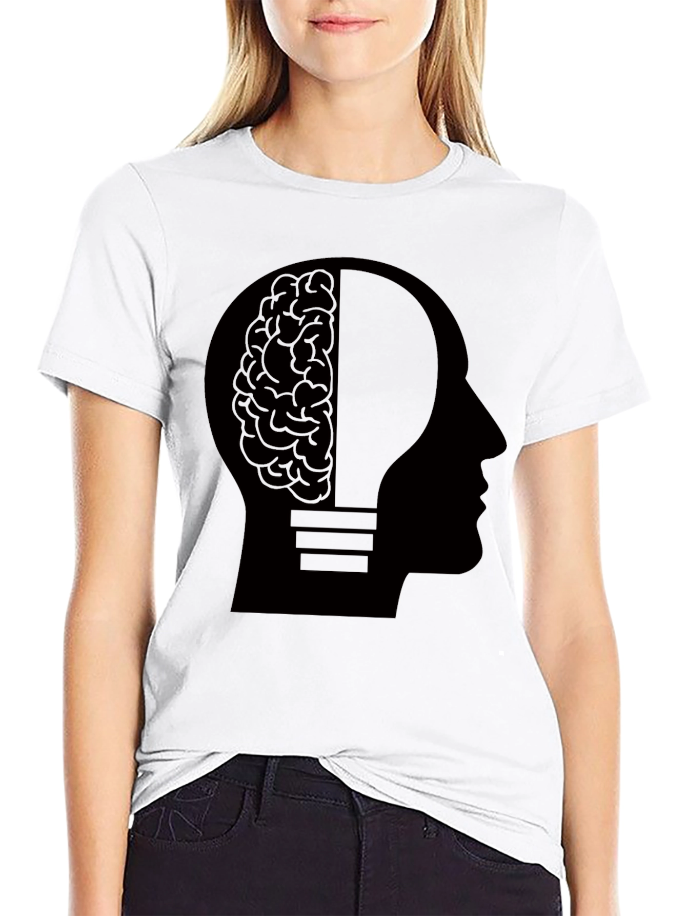 Brainy Idea T-Shirt - Black Creative Mind Tee