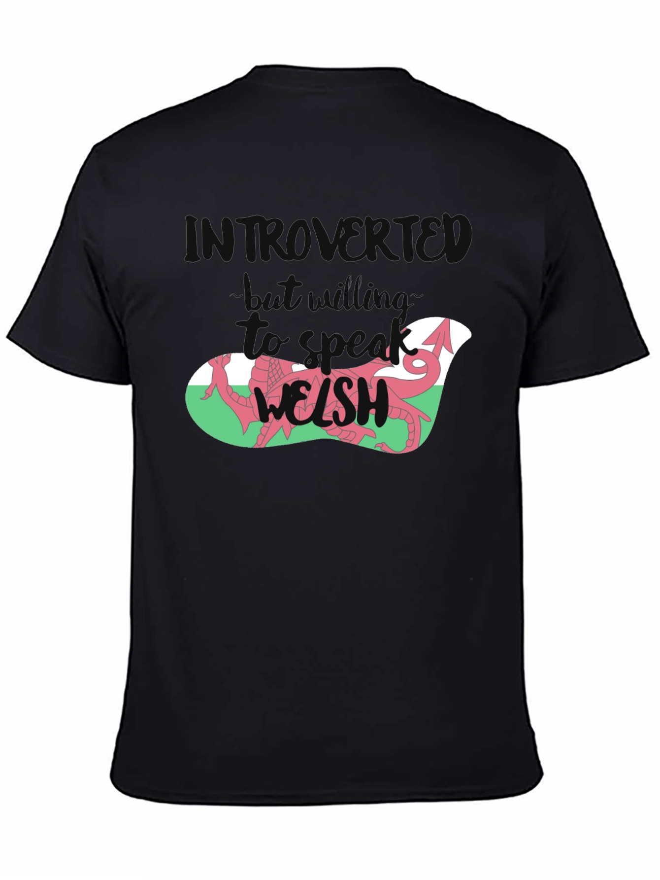Introvert Welsh Dragon Graphic Tee