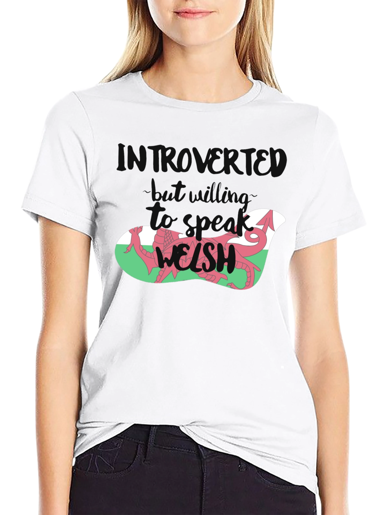 Introvert Welsh Dragon Graphic Tee
