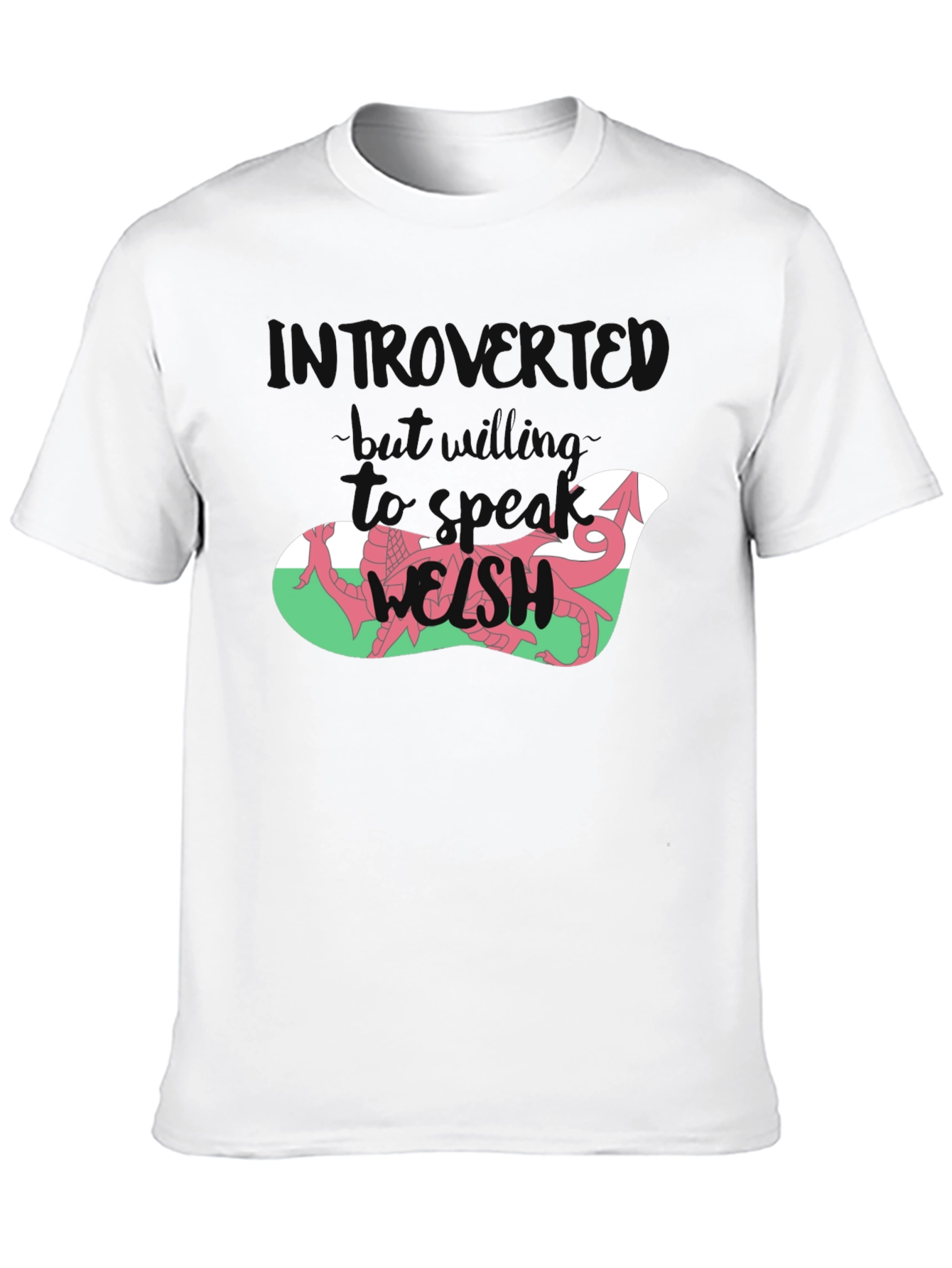 Introvert Welsh Dragon Graphic Tee