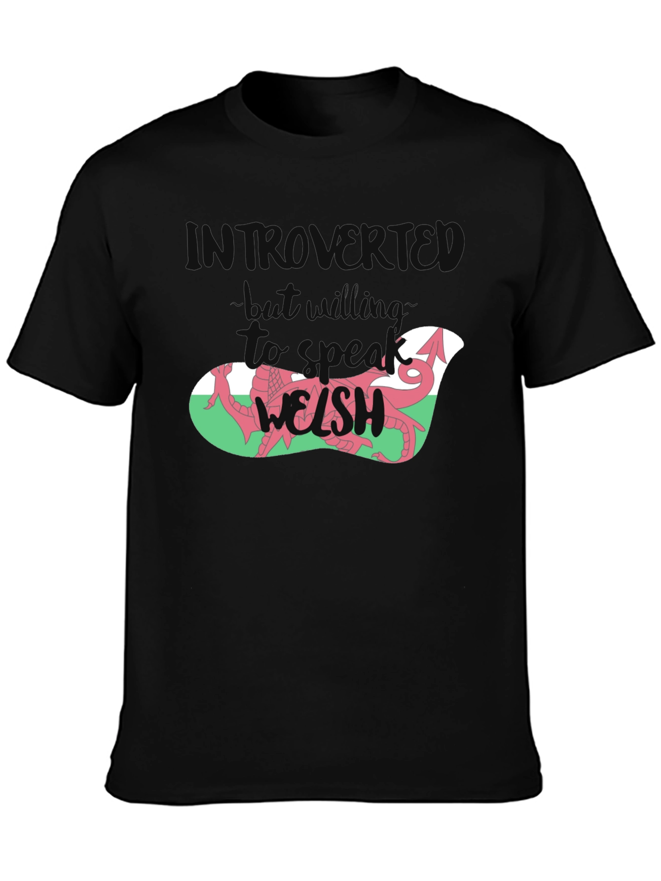 Introvert Welsh Dragon Graphic Tee