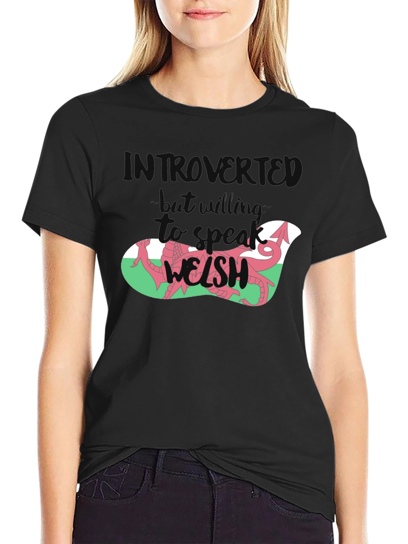 Introvert Welsh Dragon Graphic Tee