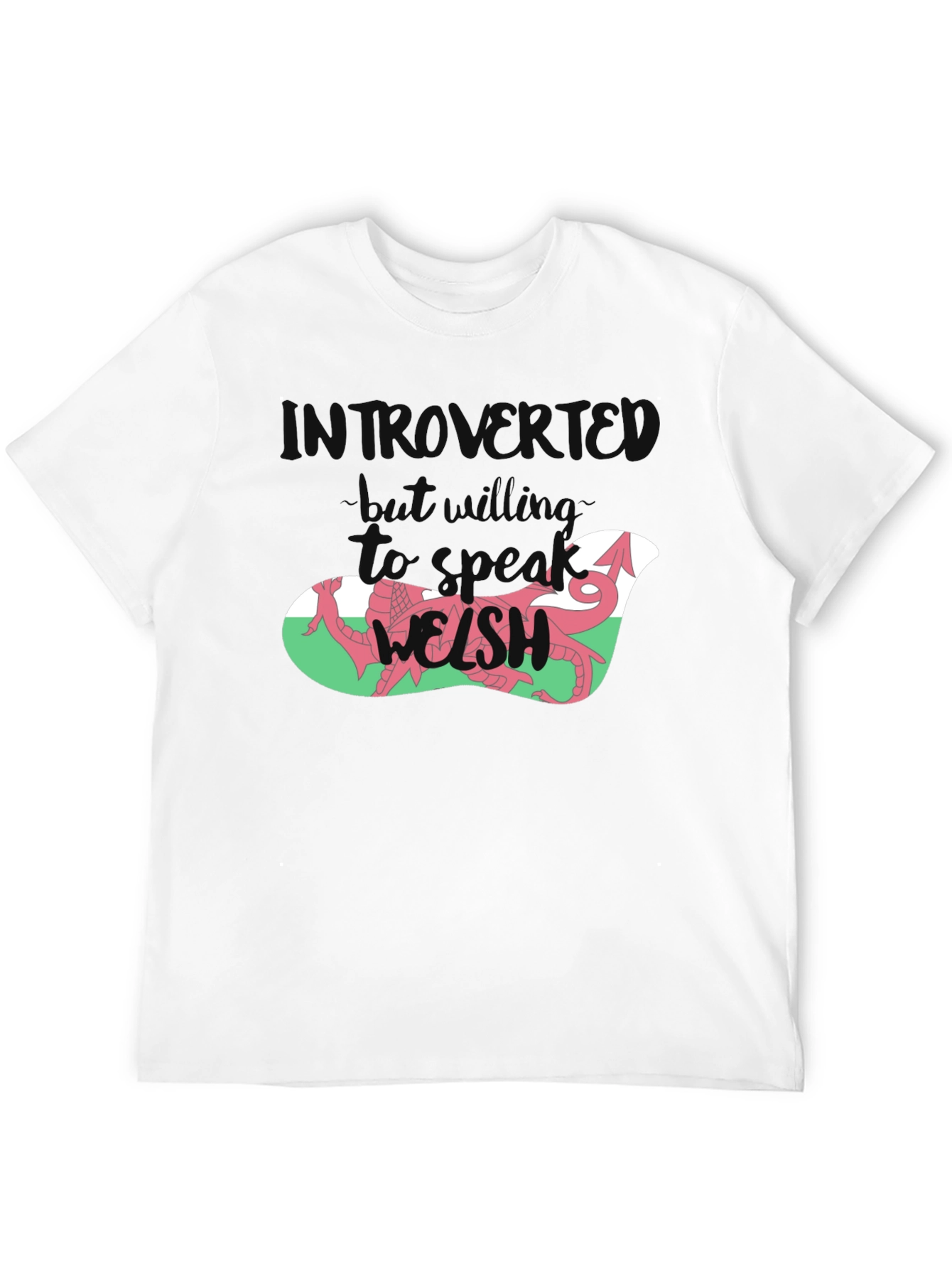 Introvert Welsh Dragon Graphic Tee