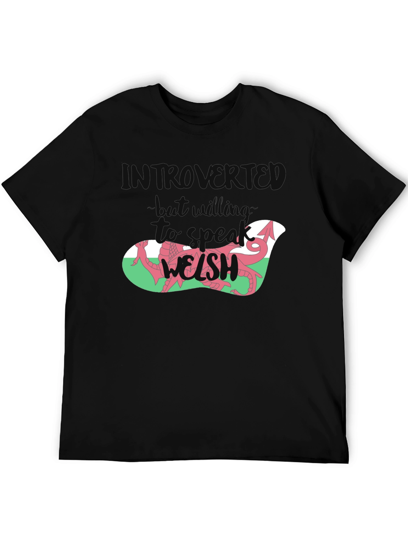 Introvert Welsh Dragon Graphic Tee