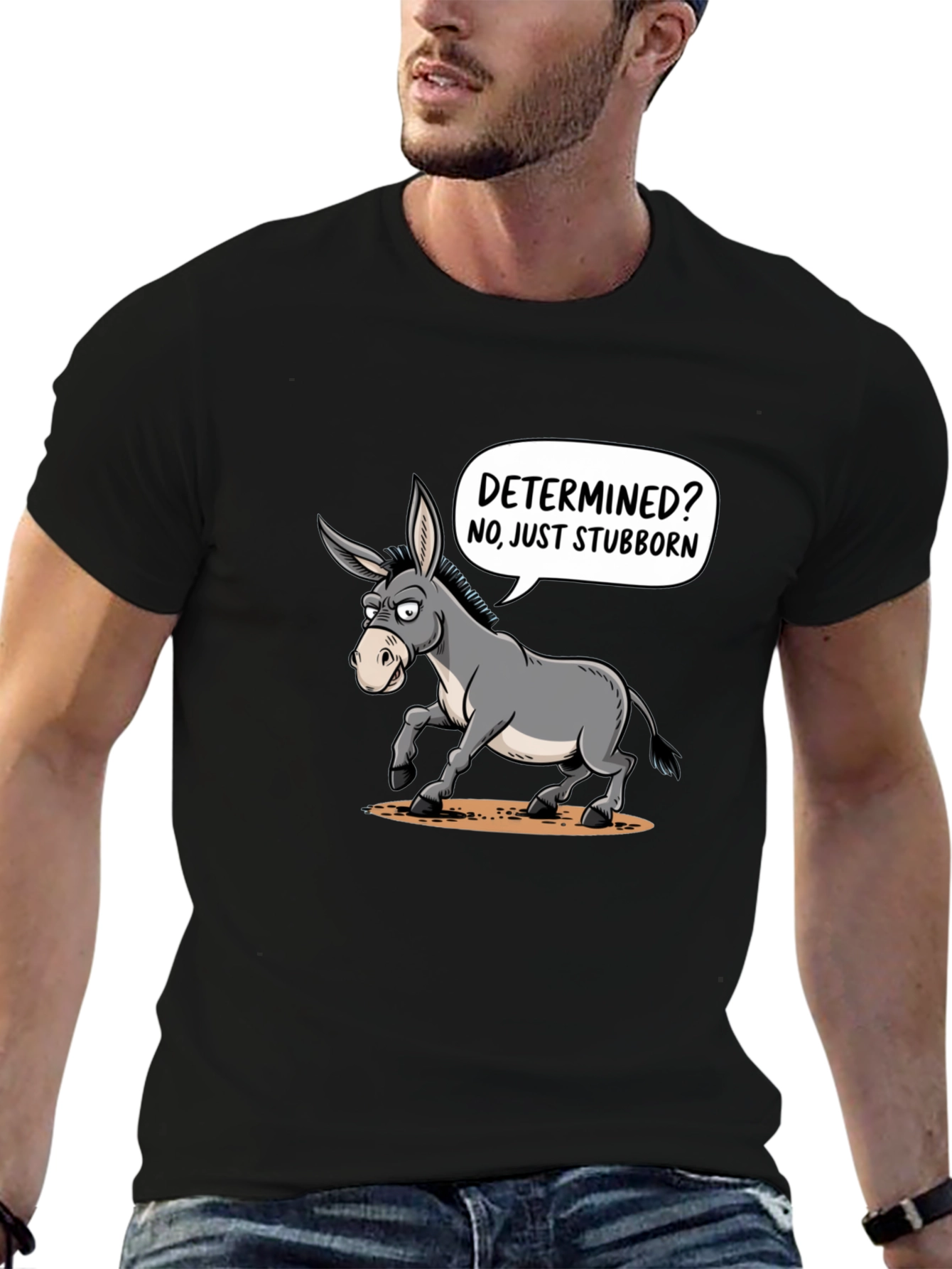 Stubborn Donkey Graphic T-Shirt