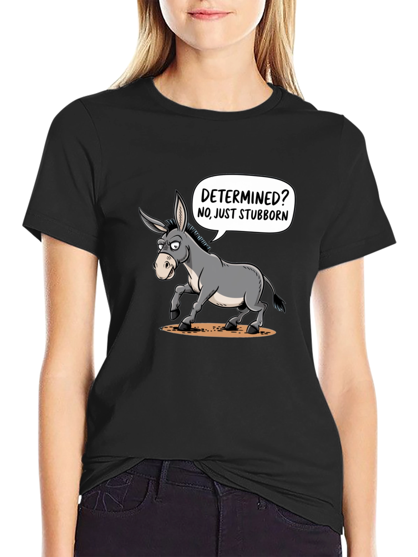 Stubborn Donkey Graphic T-Shirt