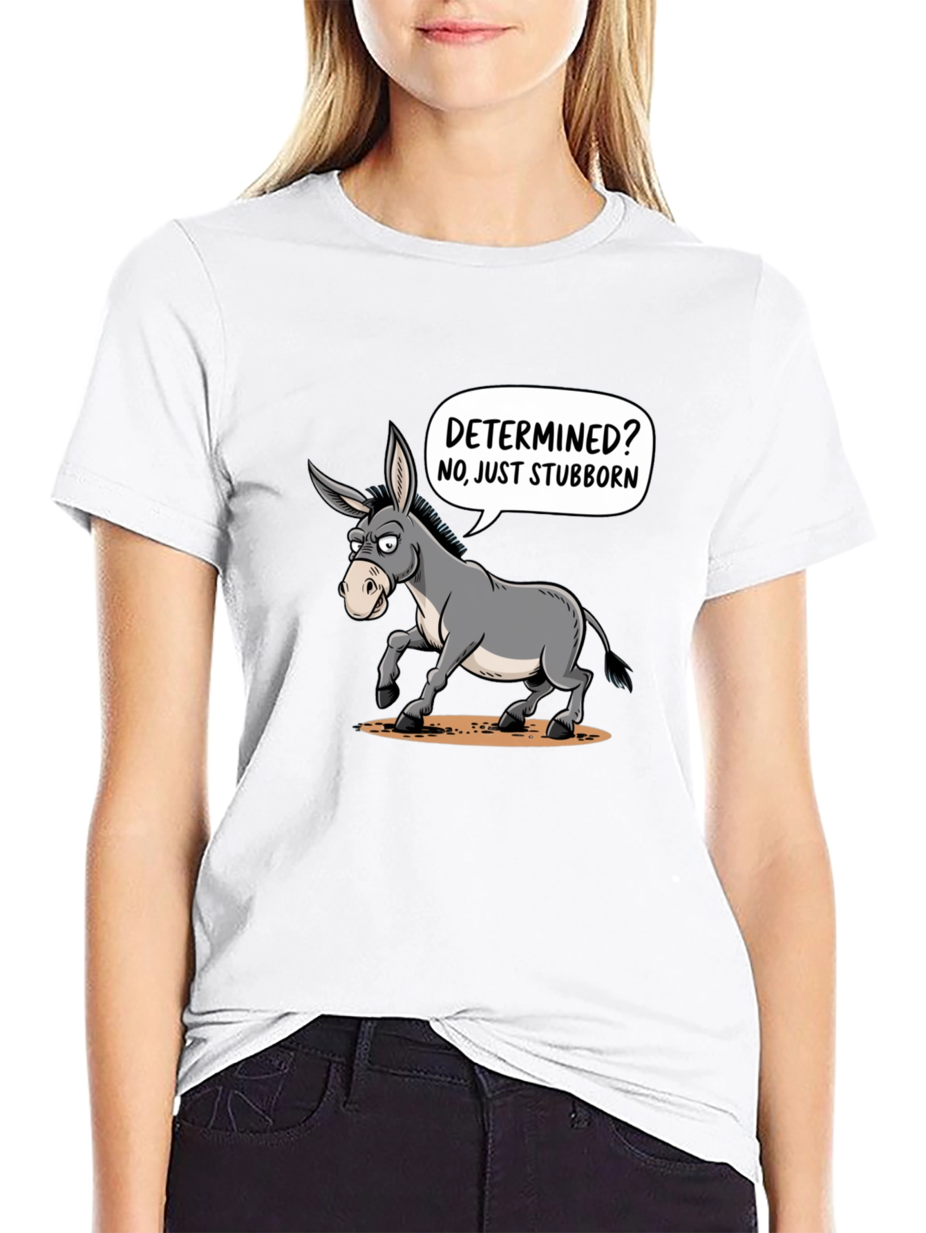 Stubborn Donkey Graphic T-Shirt