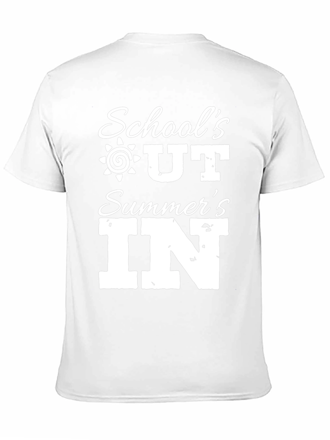 Schools Out Summers In Black Graphic T-Shirt