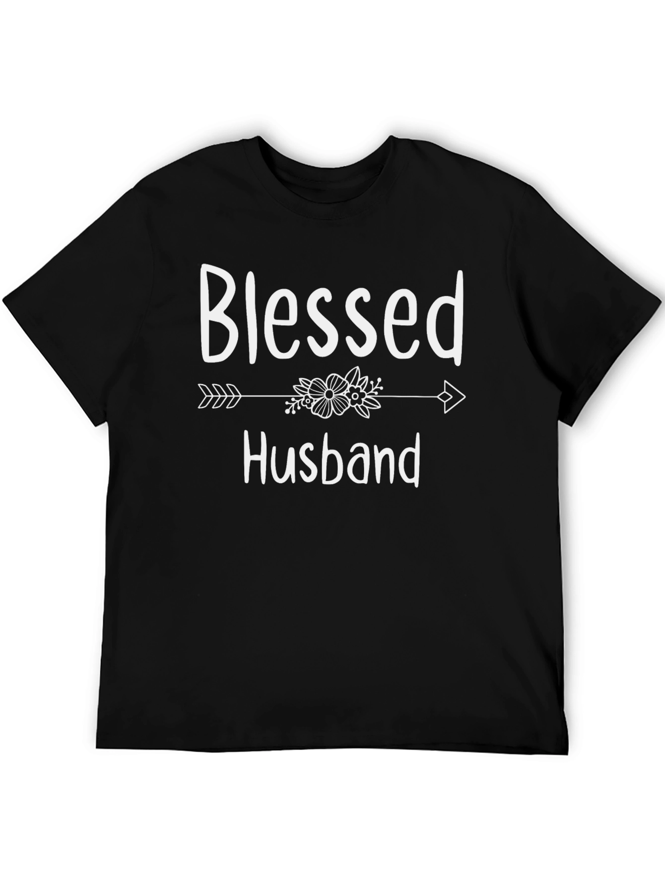 Blessed Husband Graphic Tee - Mens Black T-Shirt