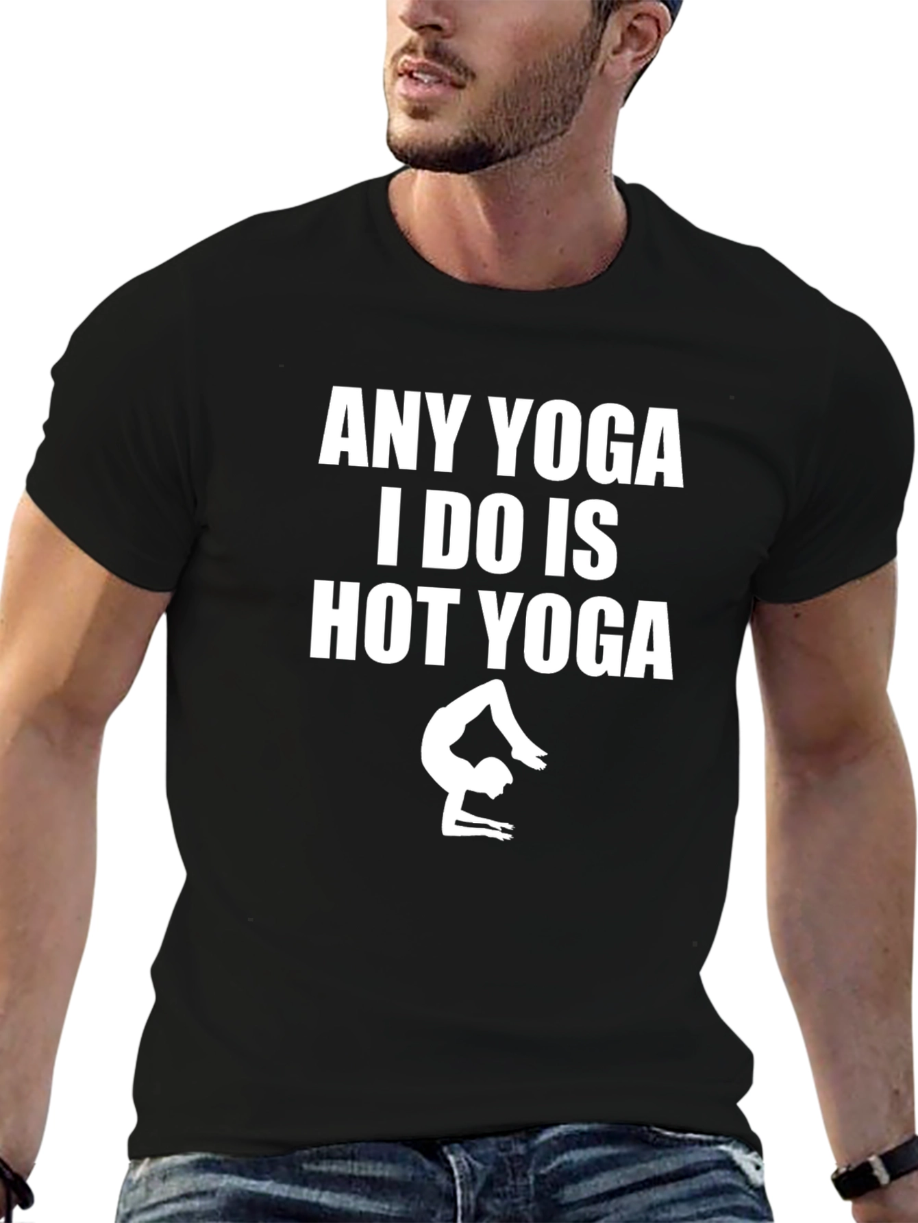 Hot Yoga T-Shirt - Unisex Black Tee