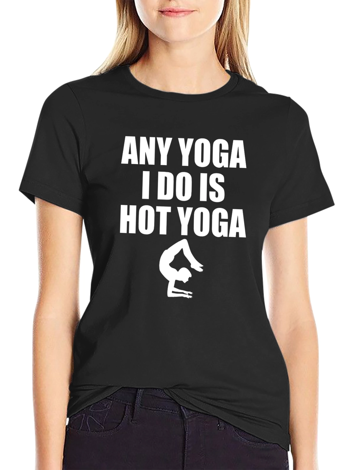 Hot Yoga T-Shirt - Unisex Black Tee