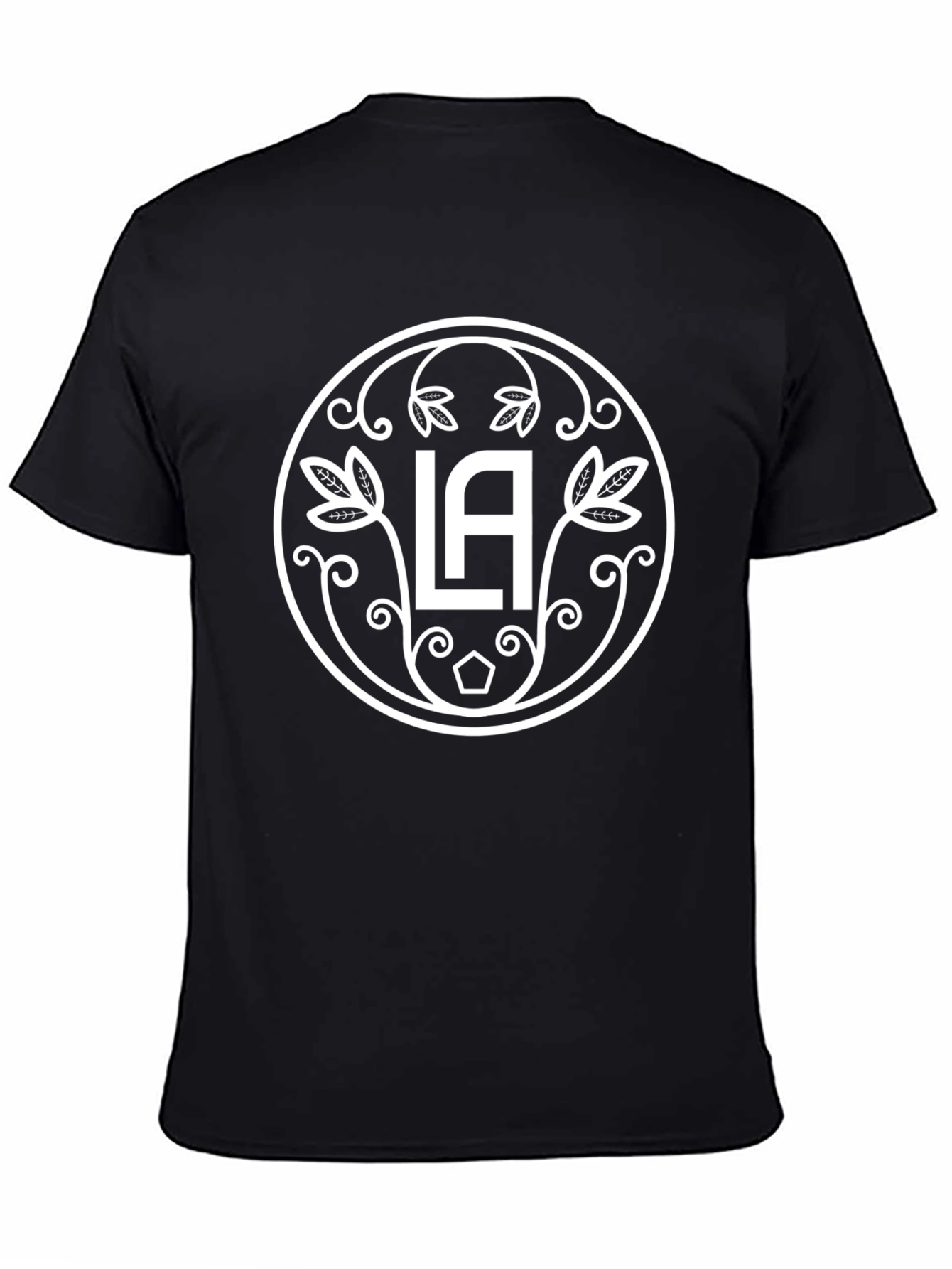 LA Galaxy Inspired Black Graphic T-Shirt