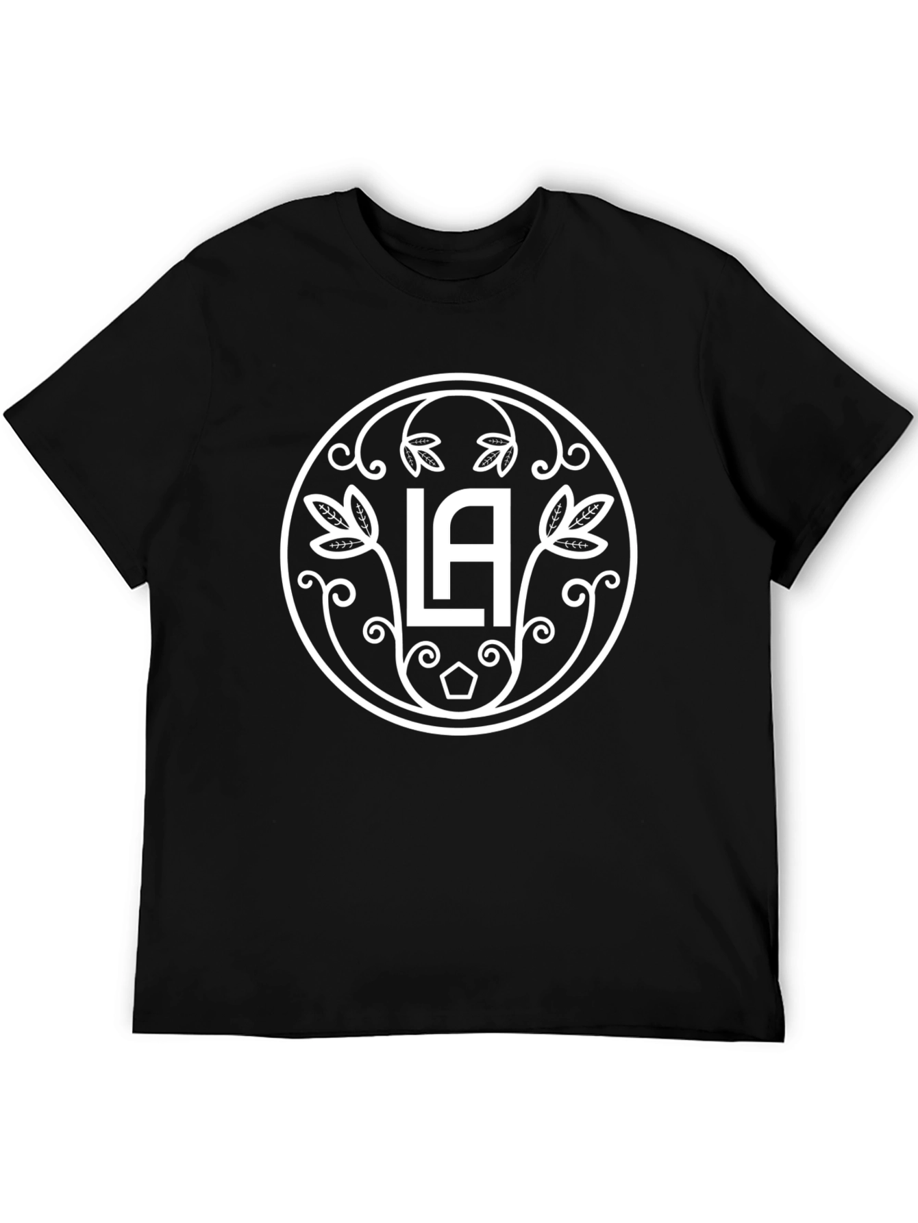 LA Galaxy Inspired Black Graphic T-Shirt