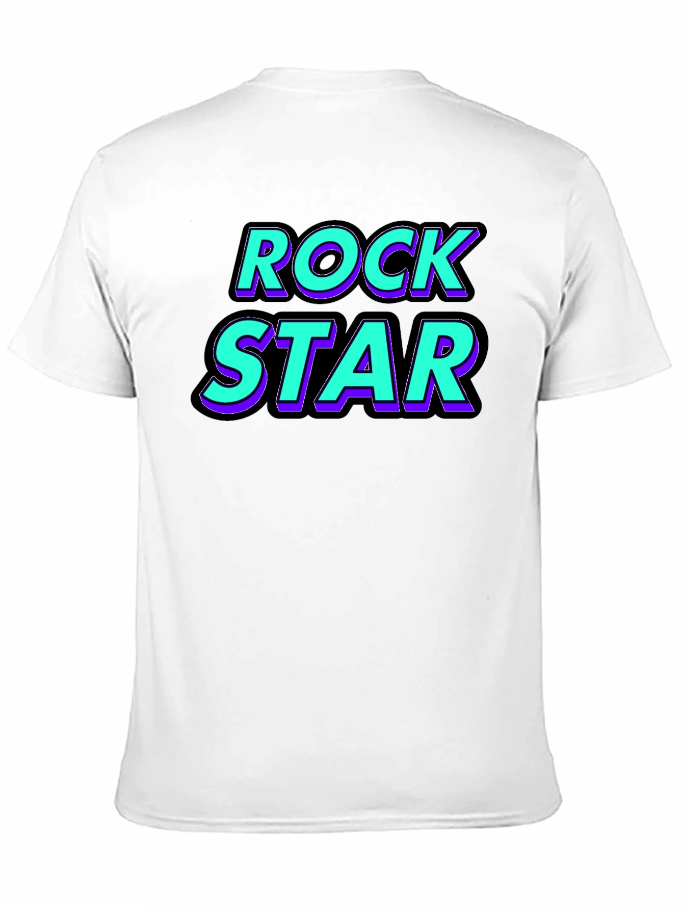 Rock Star Graphic Tee - Black Cotton T-Shirt