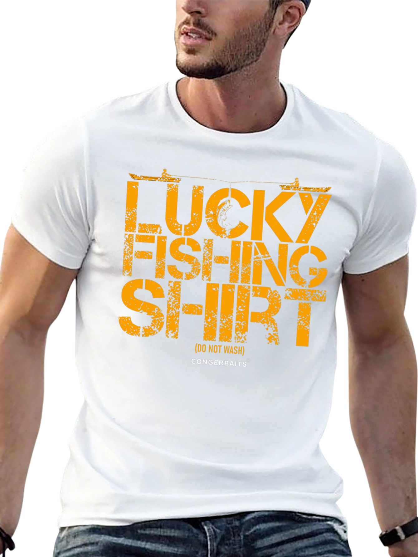 Lucky Fishing Shirt -  Mens Graphic Tee